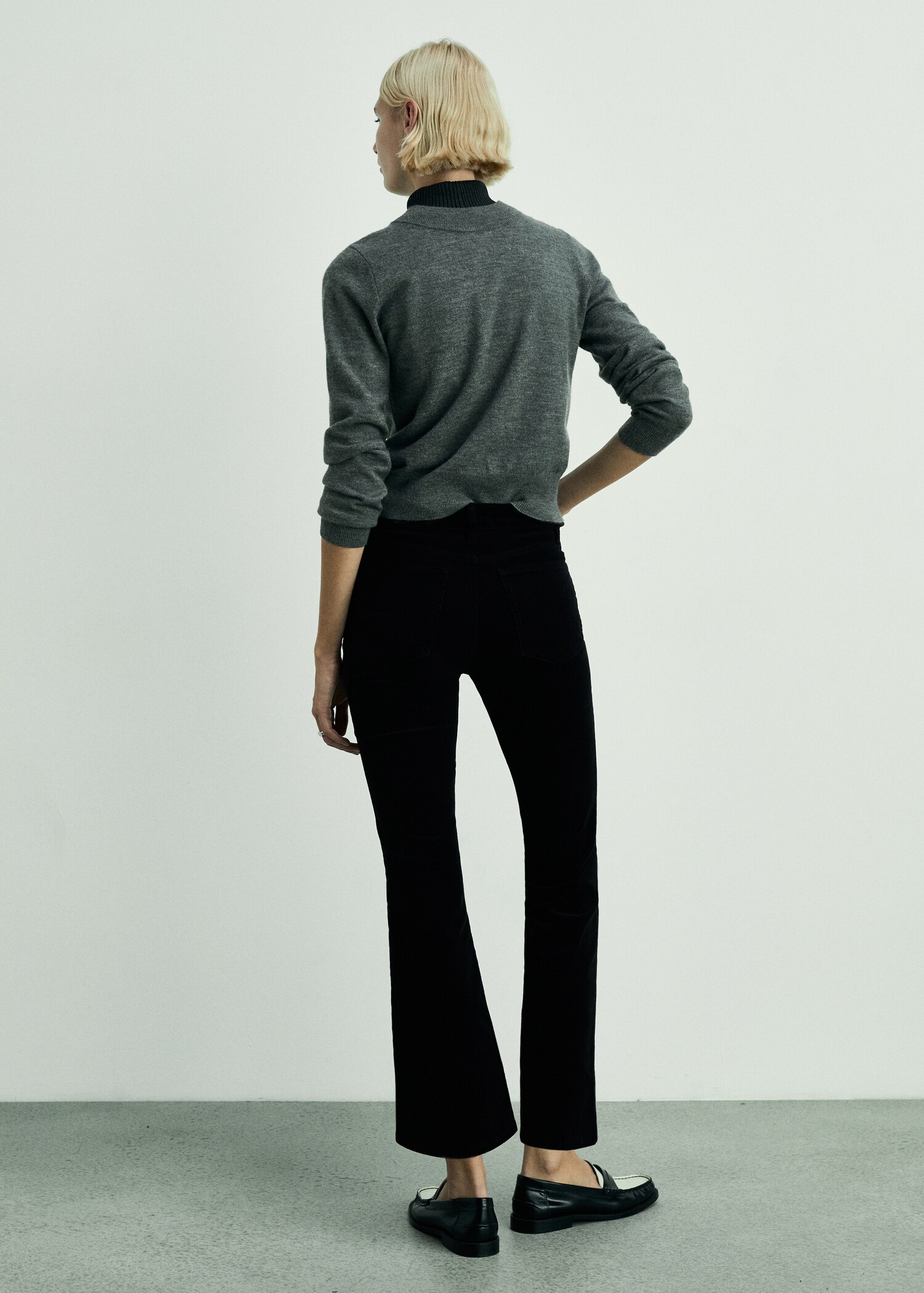 Sienna flared cropped corduroy trousers - Reverse of the article