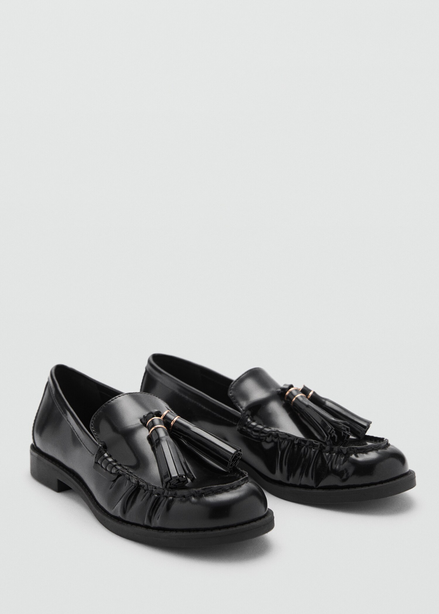 Leather loafers with tassels - Medium plane
