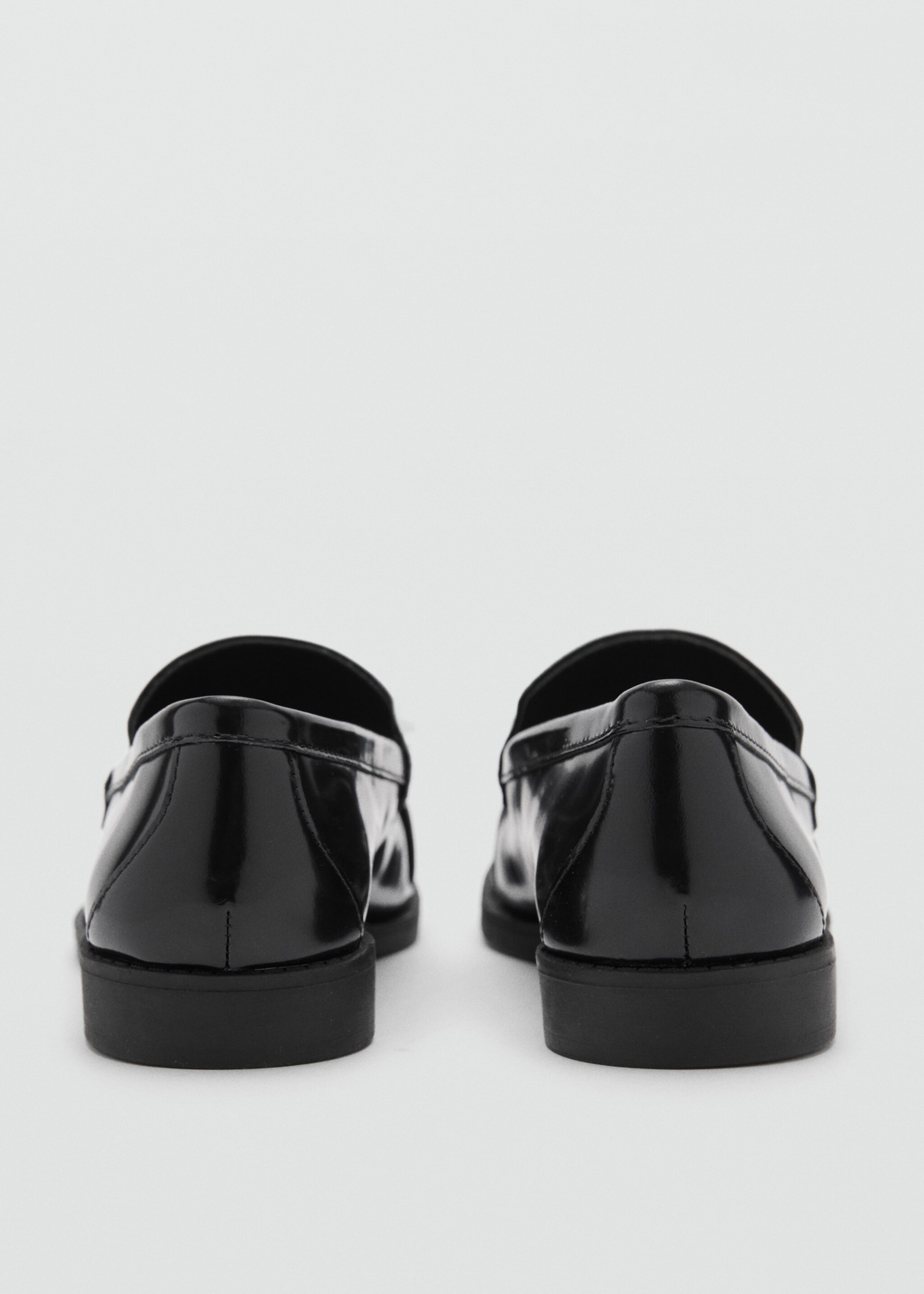 Leather loafers with tassels - Details of the article 3, Black. Ref: 87050235-00.