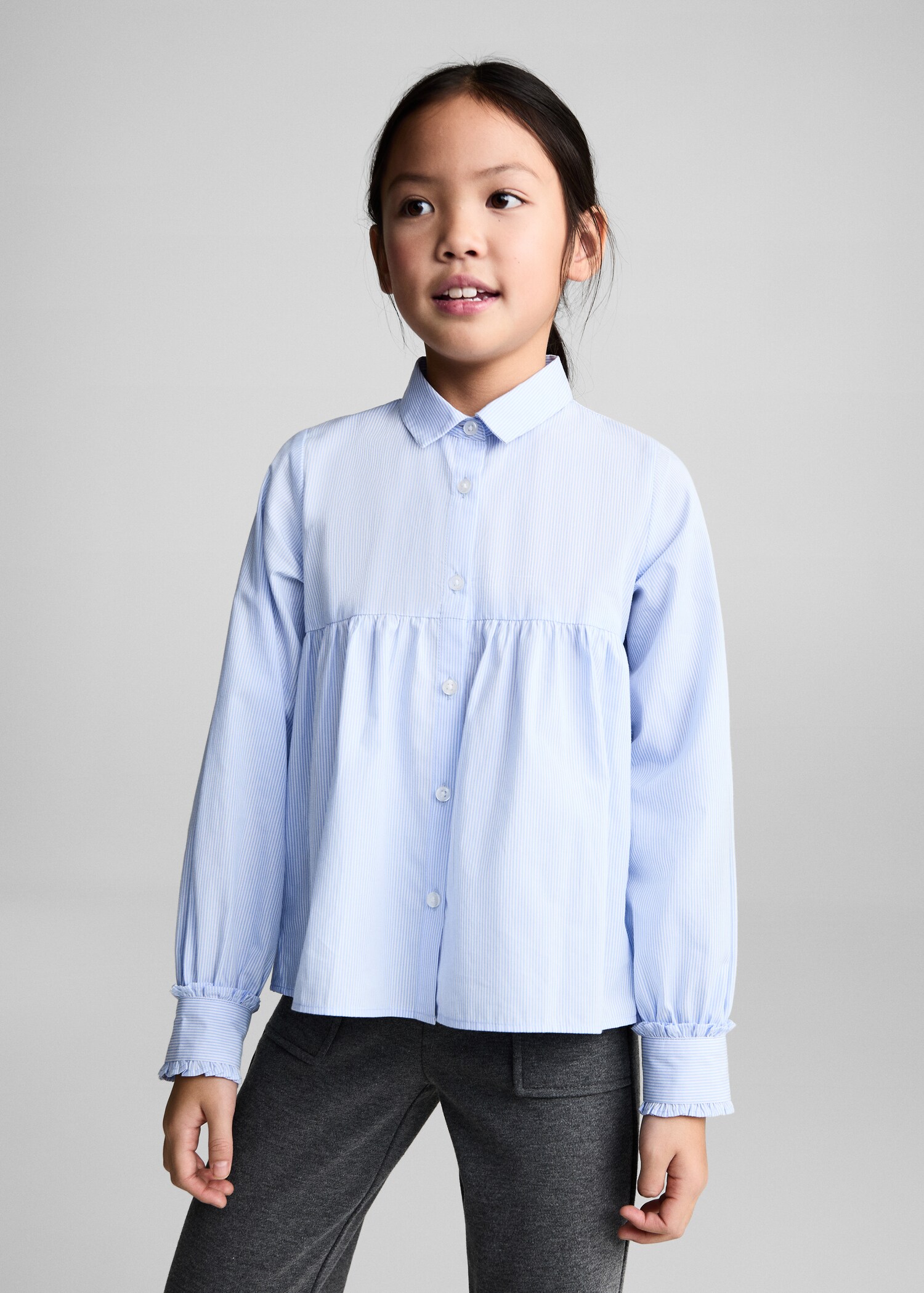 Chemise bleu à manches courtes enfant - CHS007E – Uniformes HFM Chemise bleu à manches courtes enfant - CHS007E – Uniformes HFM