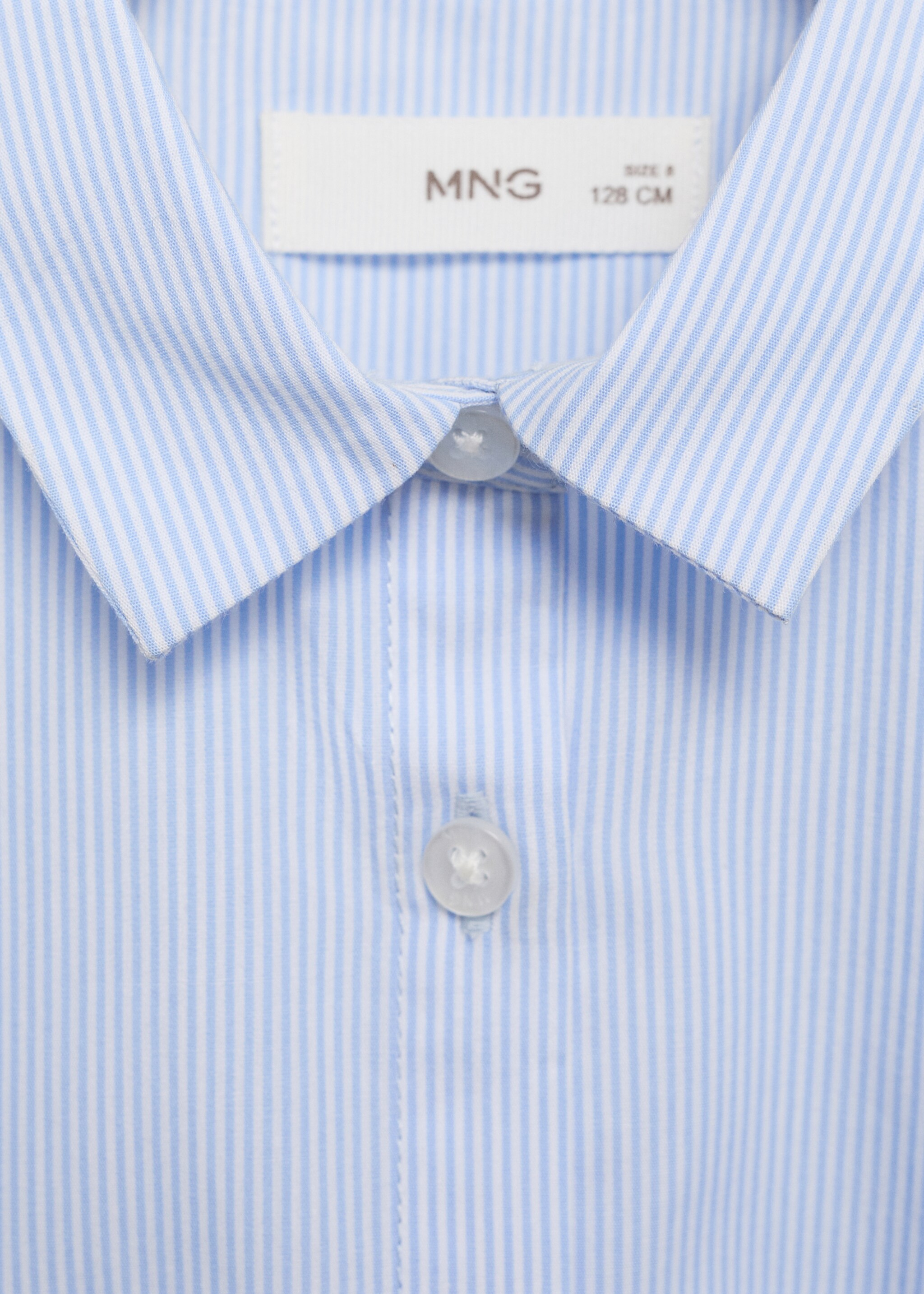 Chemise rayures volant - Détail de l'article 8, Bleu ciel. Ref: 87050251-00.