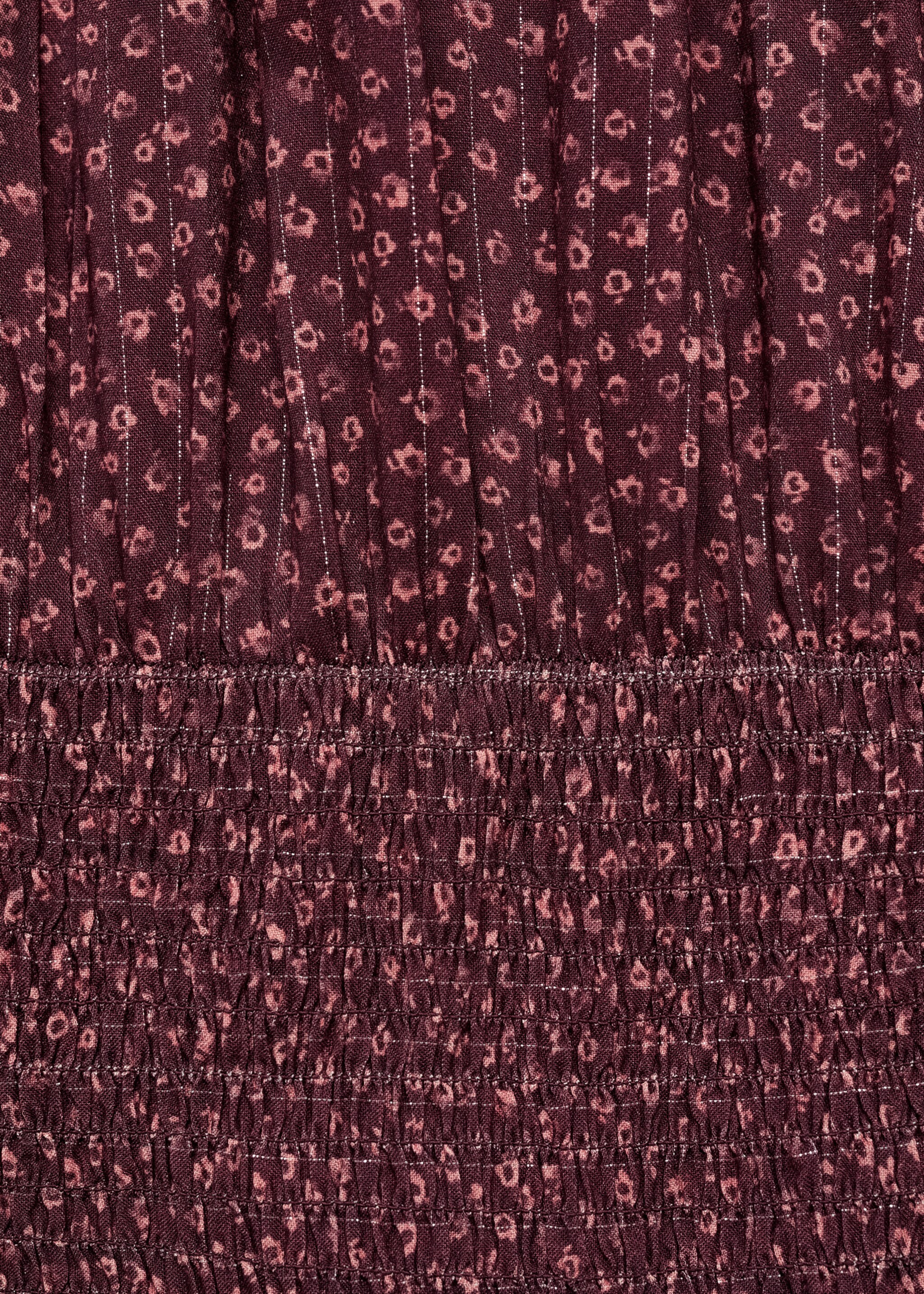 Φόρεμα εμπριμέ lurex - Λεπτομέρεια του προϊόντος 0, Μαρόν. Ref: 87050262-00.