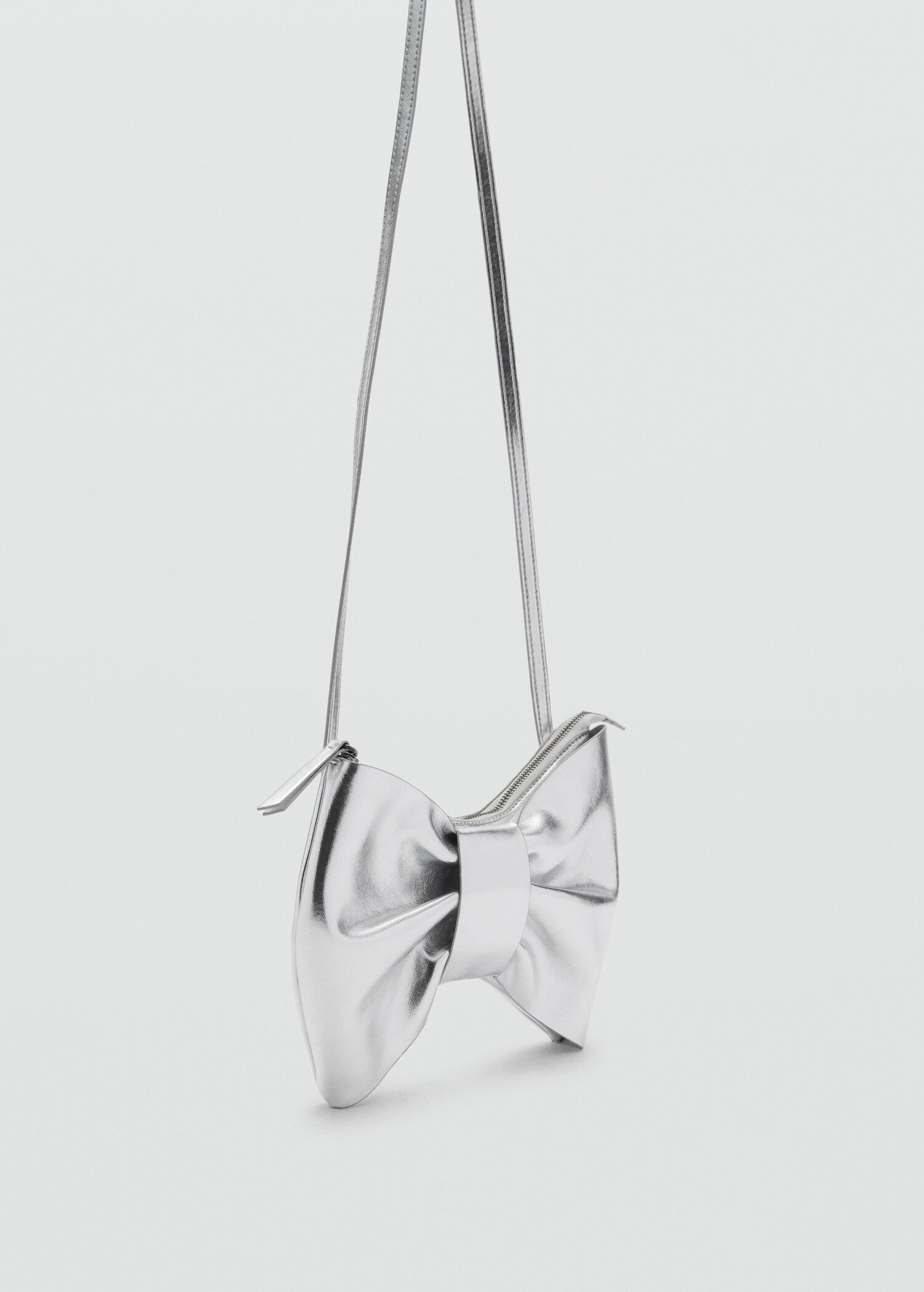 Metallic bow bag - Medium plane