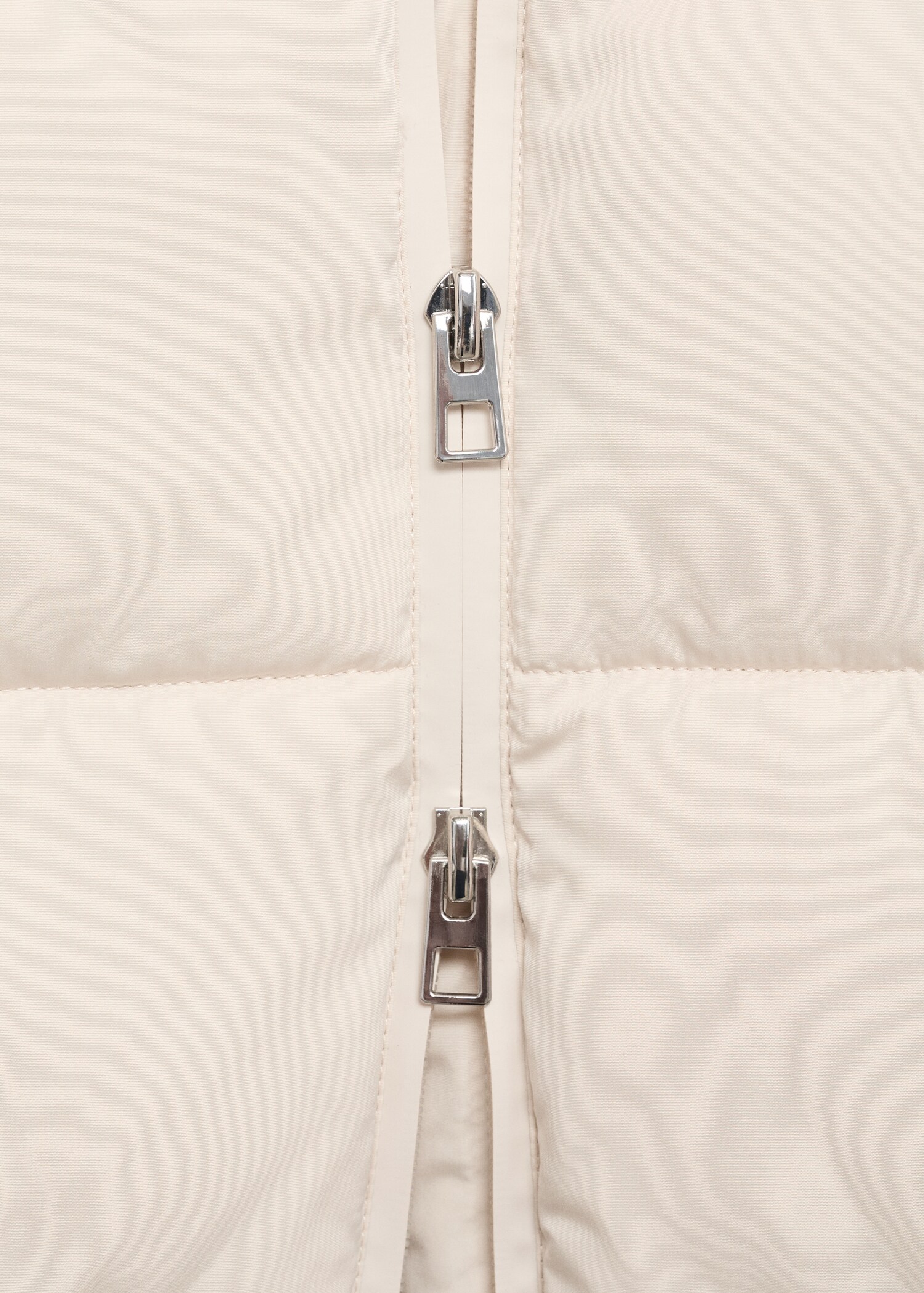 Midi quilted anorak with hood - Details of the article 8