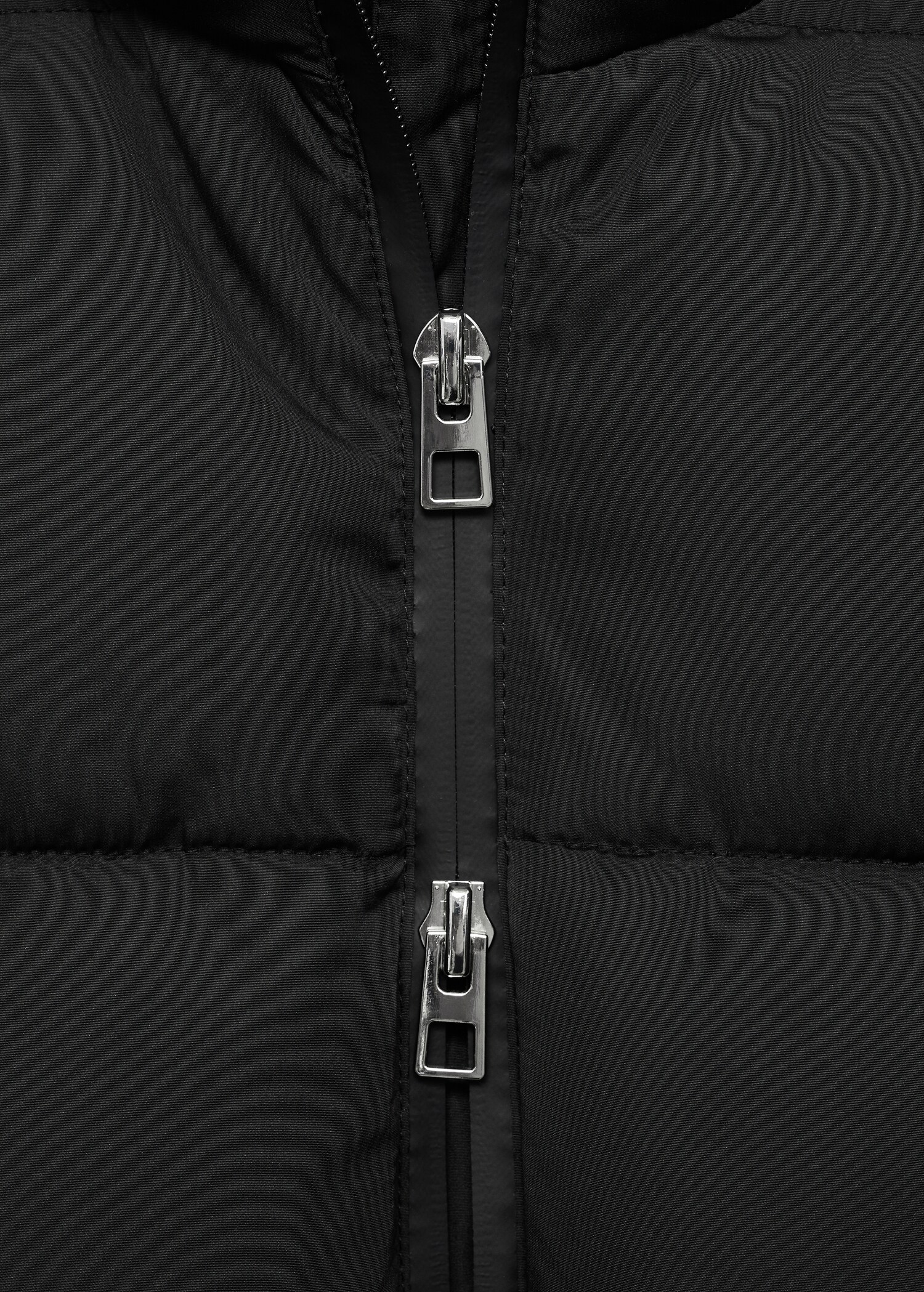Midi quilted anorak with hood - Details of the article 8