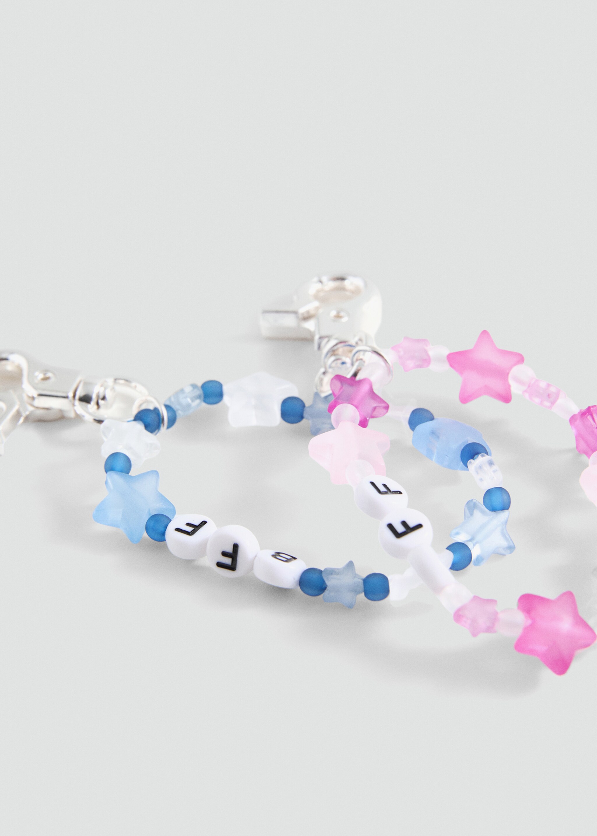 2er-Pack Best Friends-Schlüsselanhänger - Mittlere Ansicht, Rosa. Ref: 87050313-00.