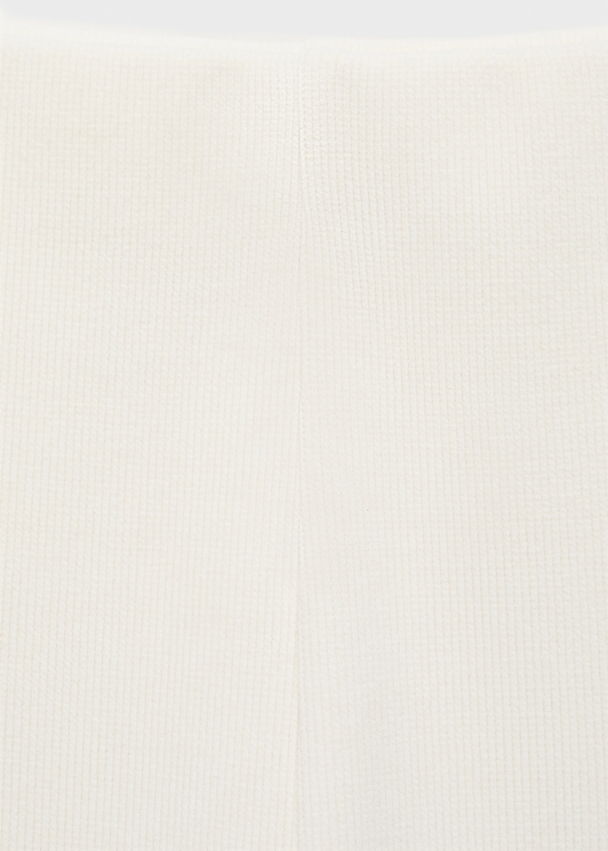 Corduroy straight trousers - Details of the article 8, Ecru. Ref: 87050350-00.