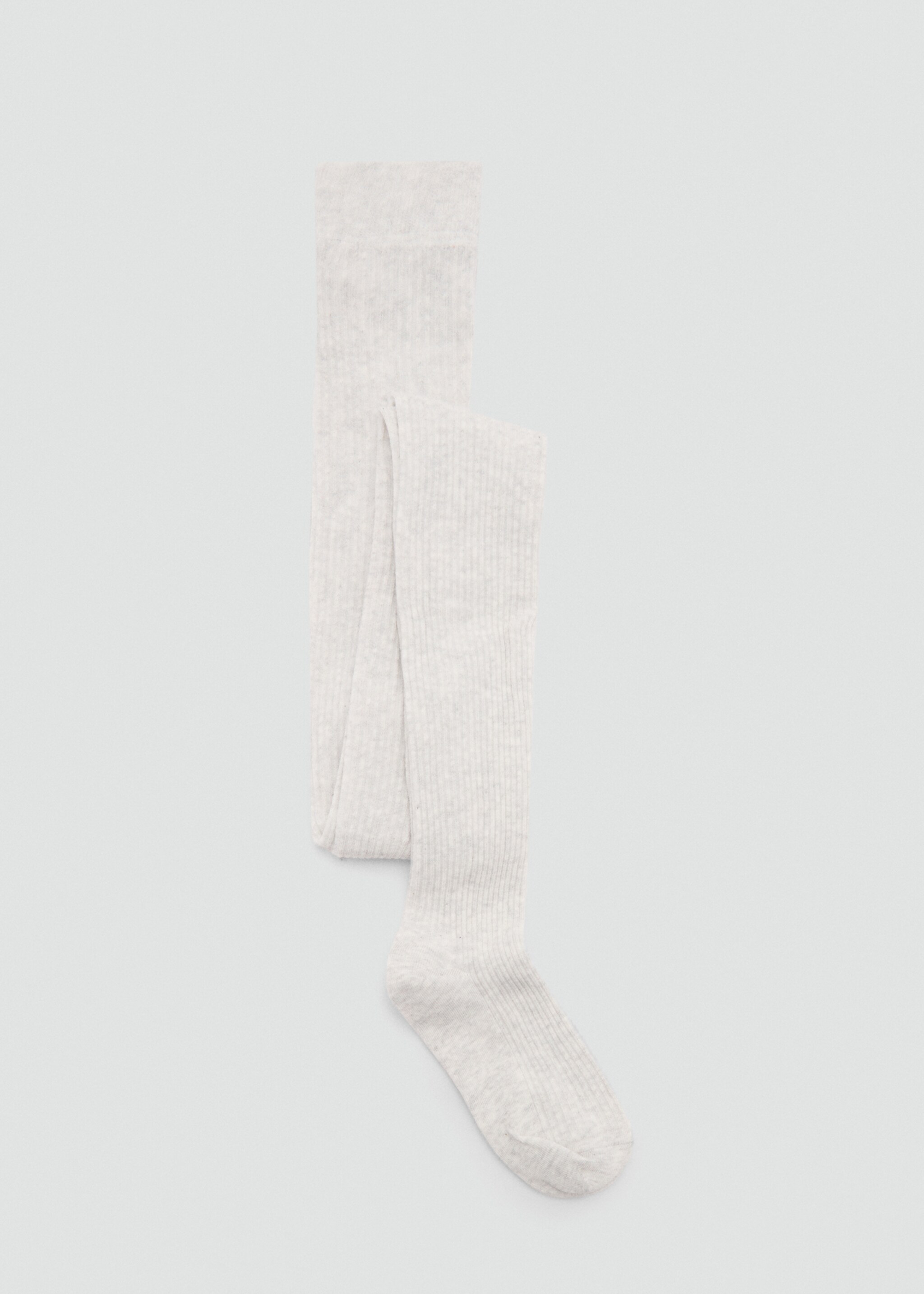 Ribbed tights - Medium plane, Light Heather Grey. Ref: 87050351-00.