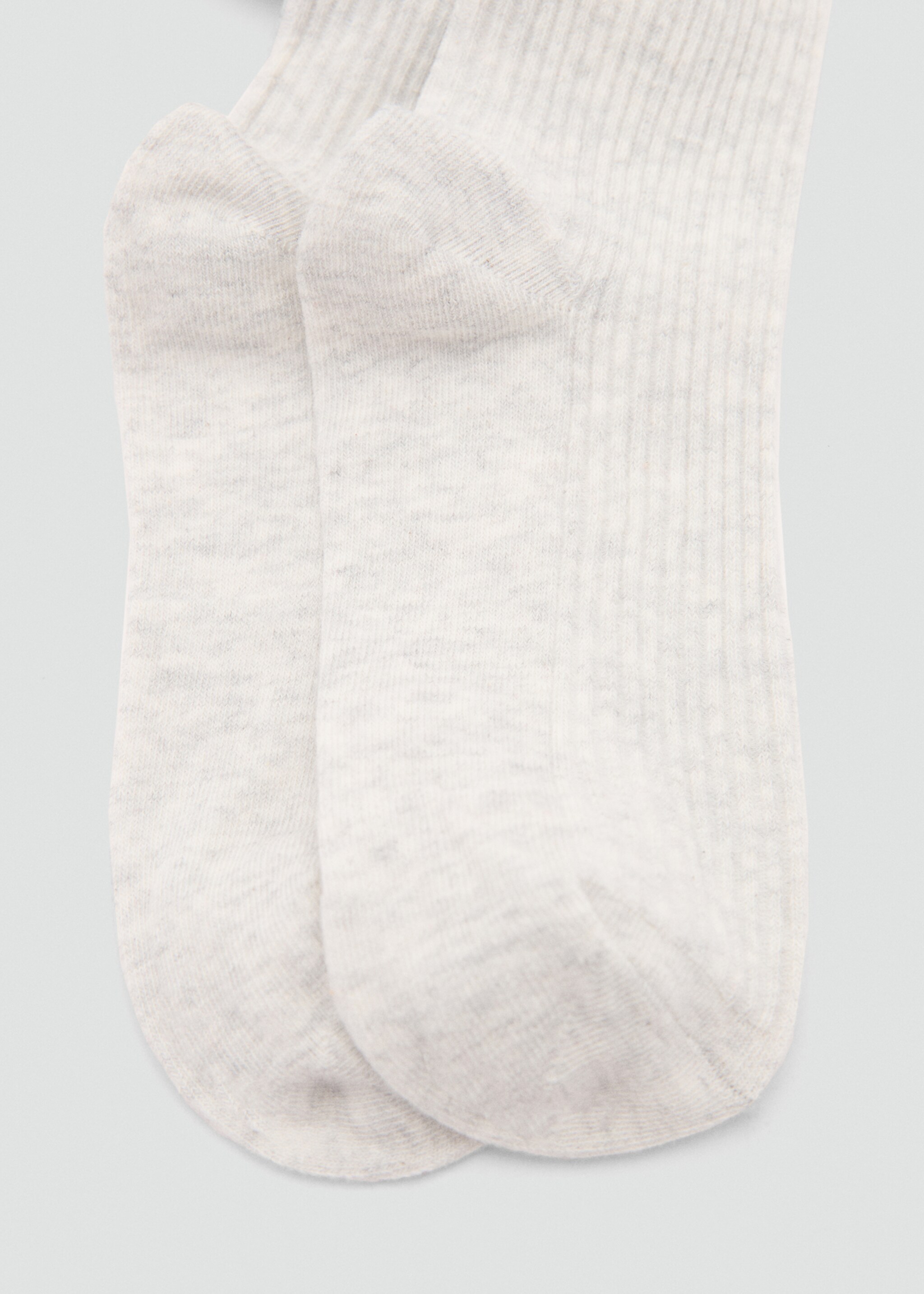 Ribbed tights - Details of the article 1, Light Heather Grey. Ref: 87050351-00.