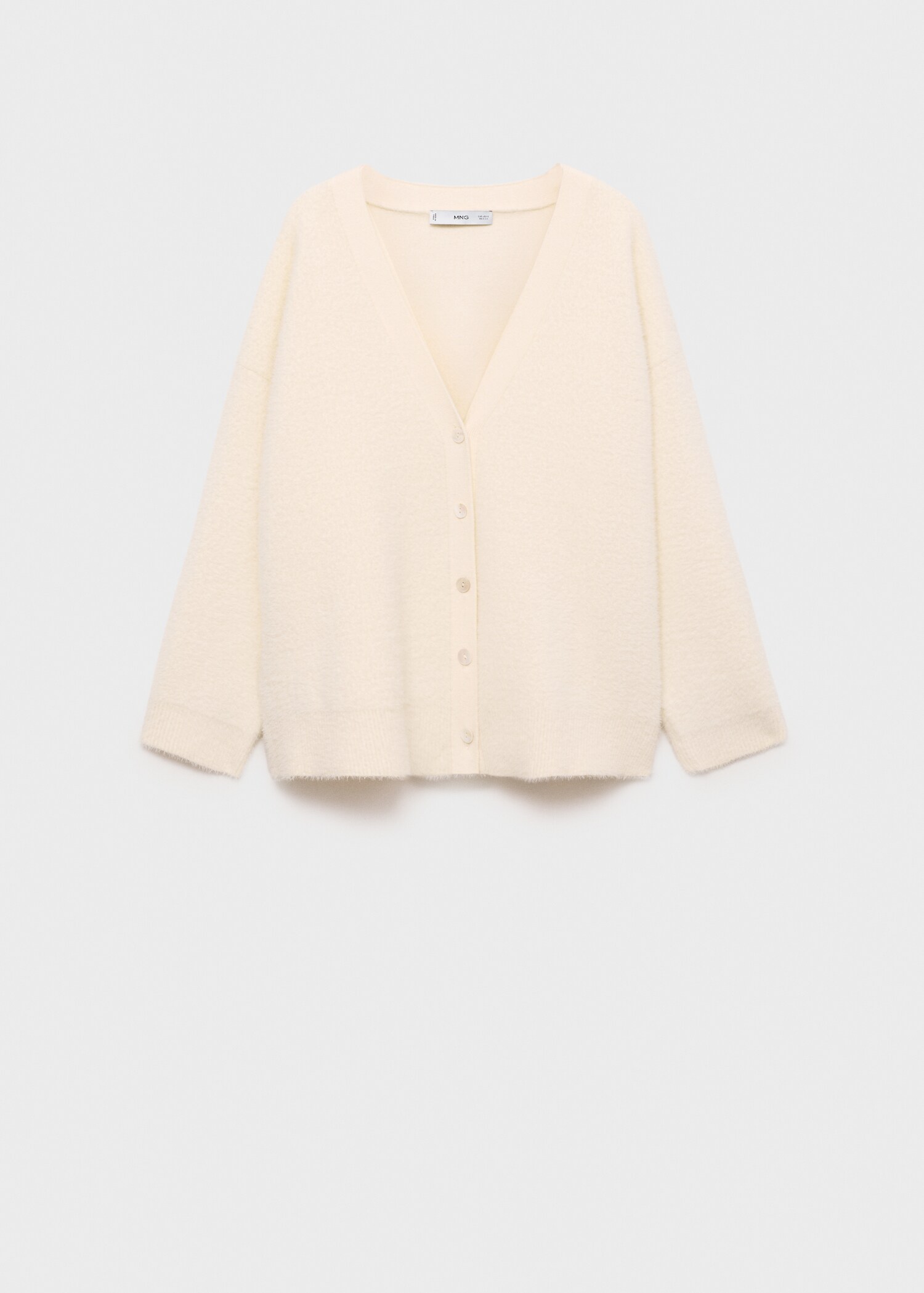 Strickcardigan mit Fell-Effekt - Artikel ohne Model