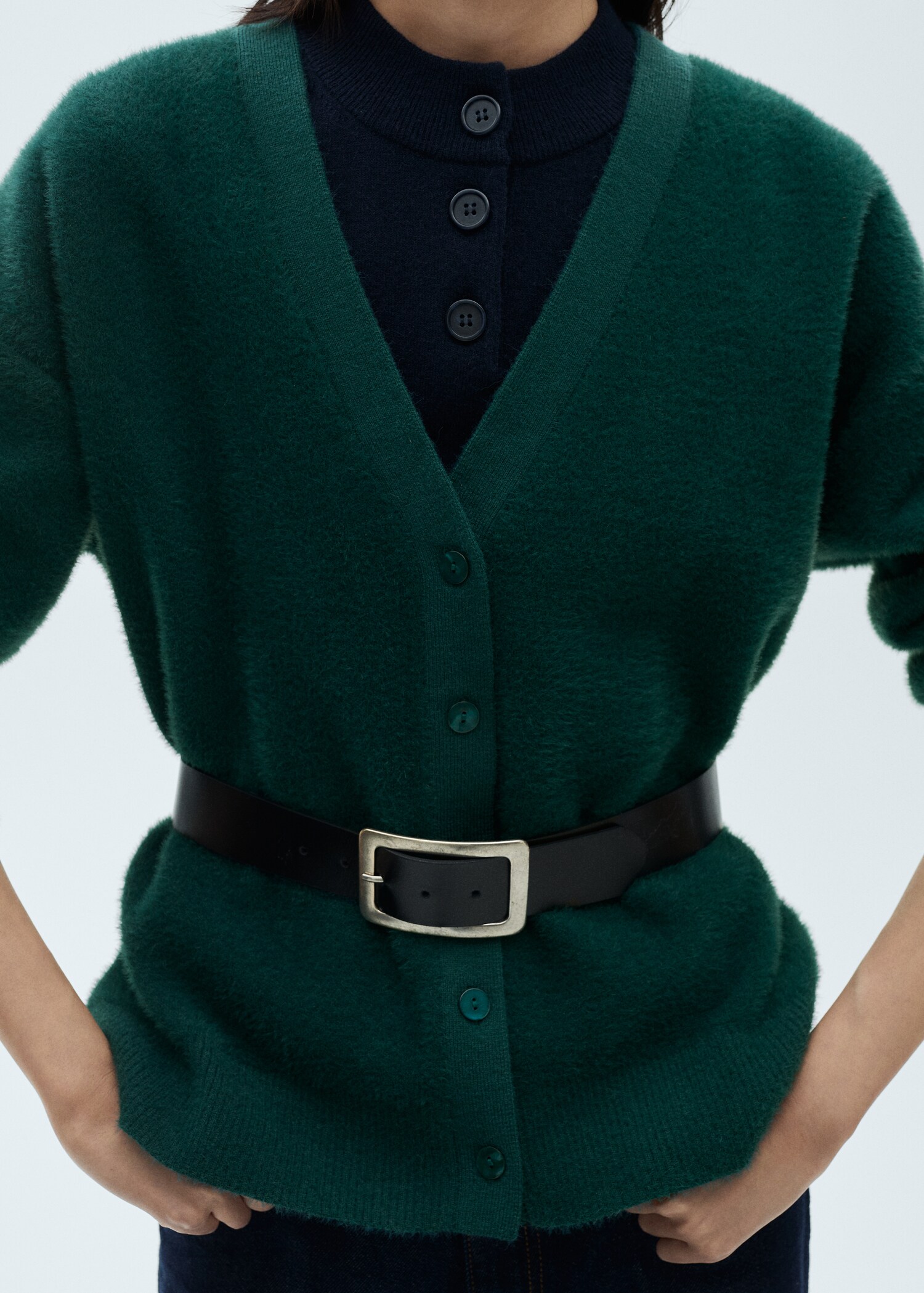 Strickcardigan mit Fell-Effekt - Detail des Artikels 6