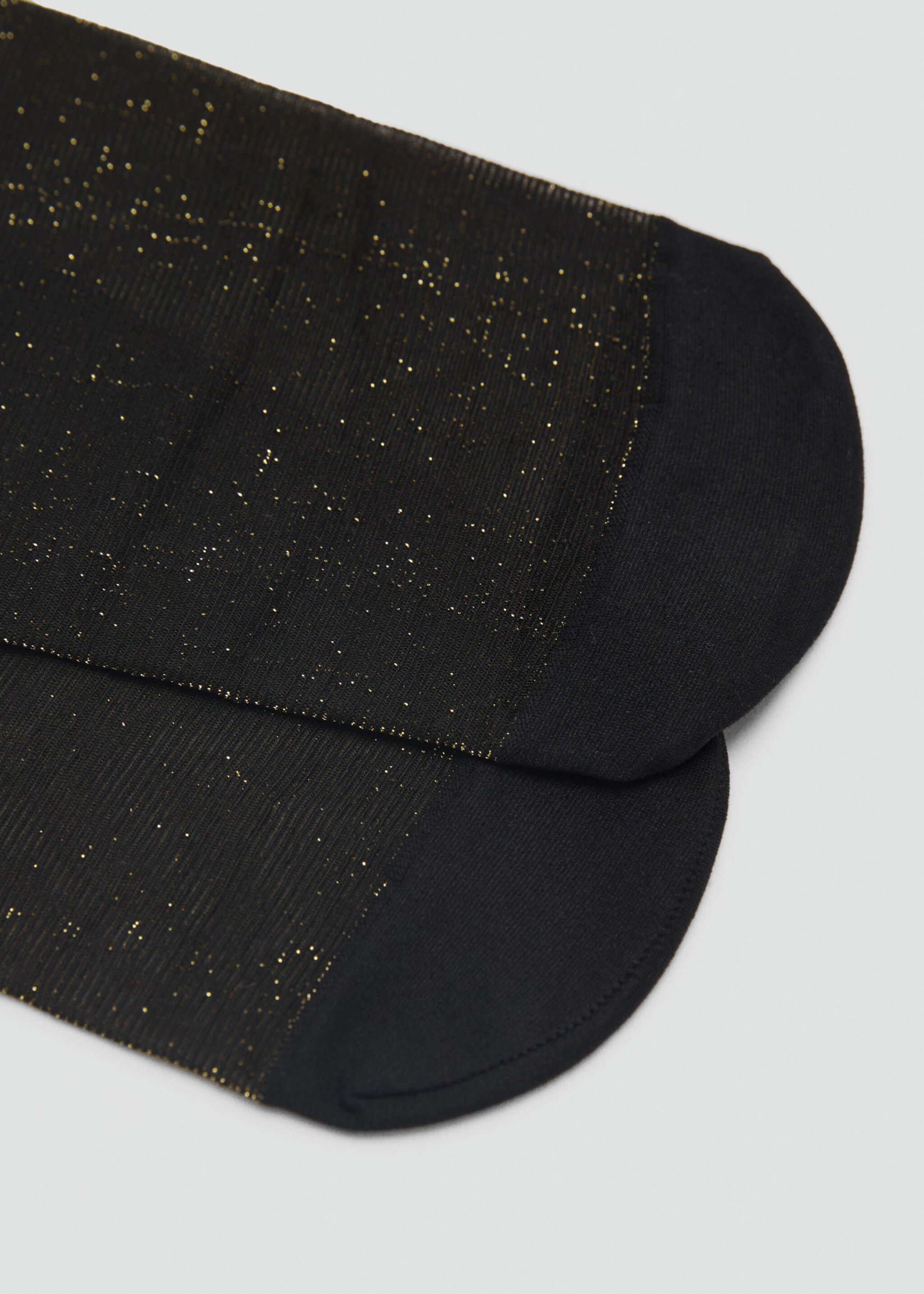 Lurex detail stockings - Details of the article 1, Gold. Ref: 87050382-00.