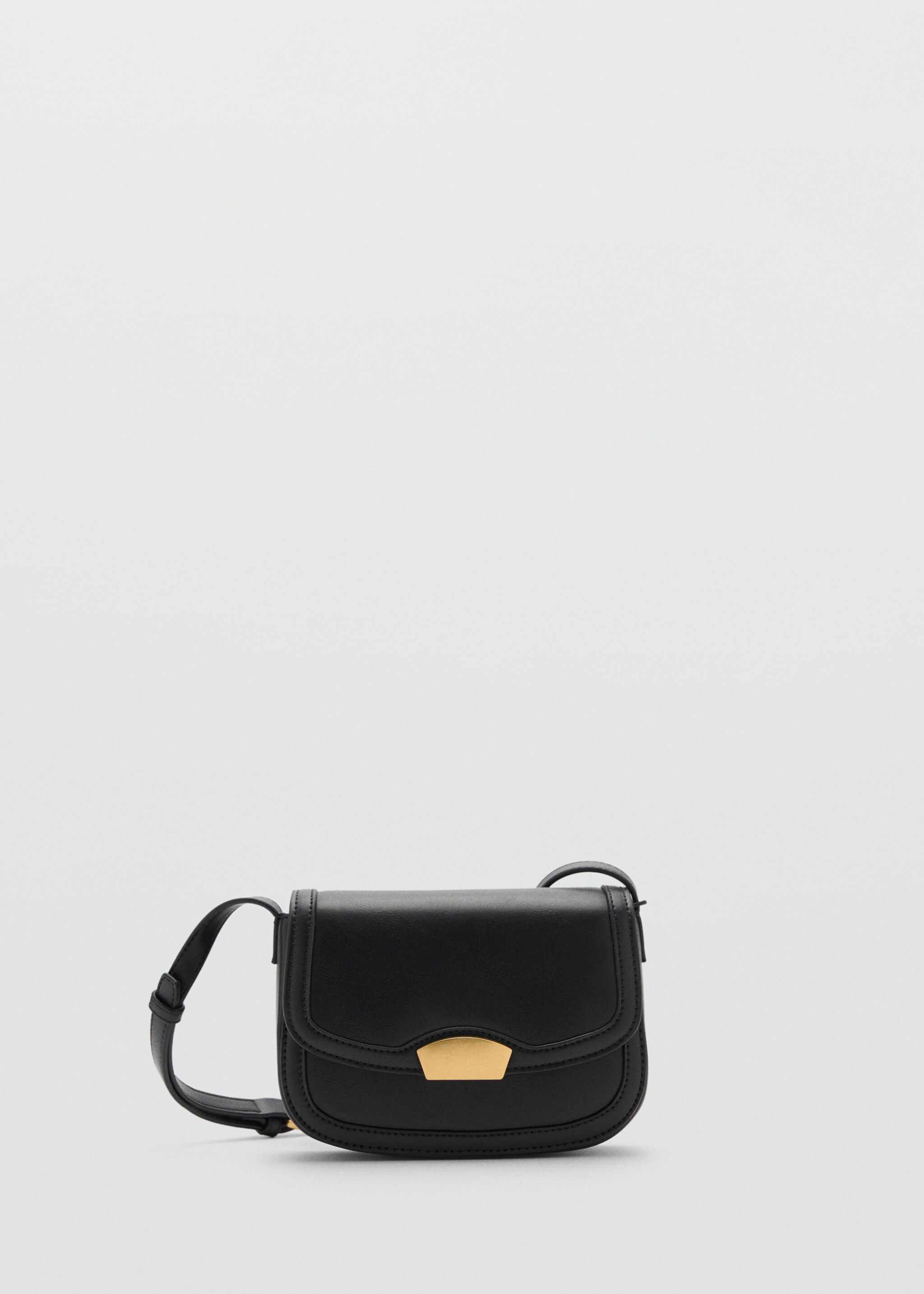 Crossbody bag with flap - Article without model, Black. Ref: 87050406-00.