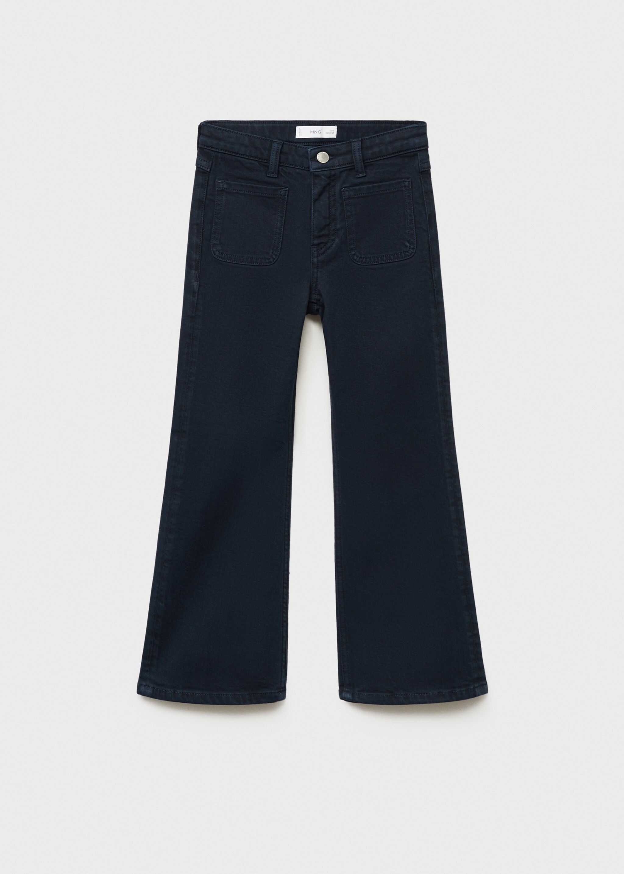 Flared jeans with pocket - Article without model, Dark Navy. Ref: 87050422-00.
