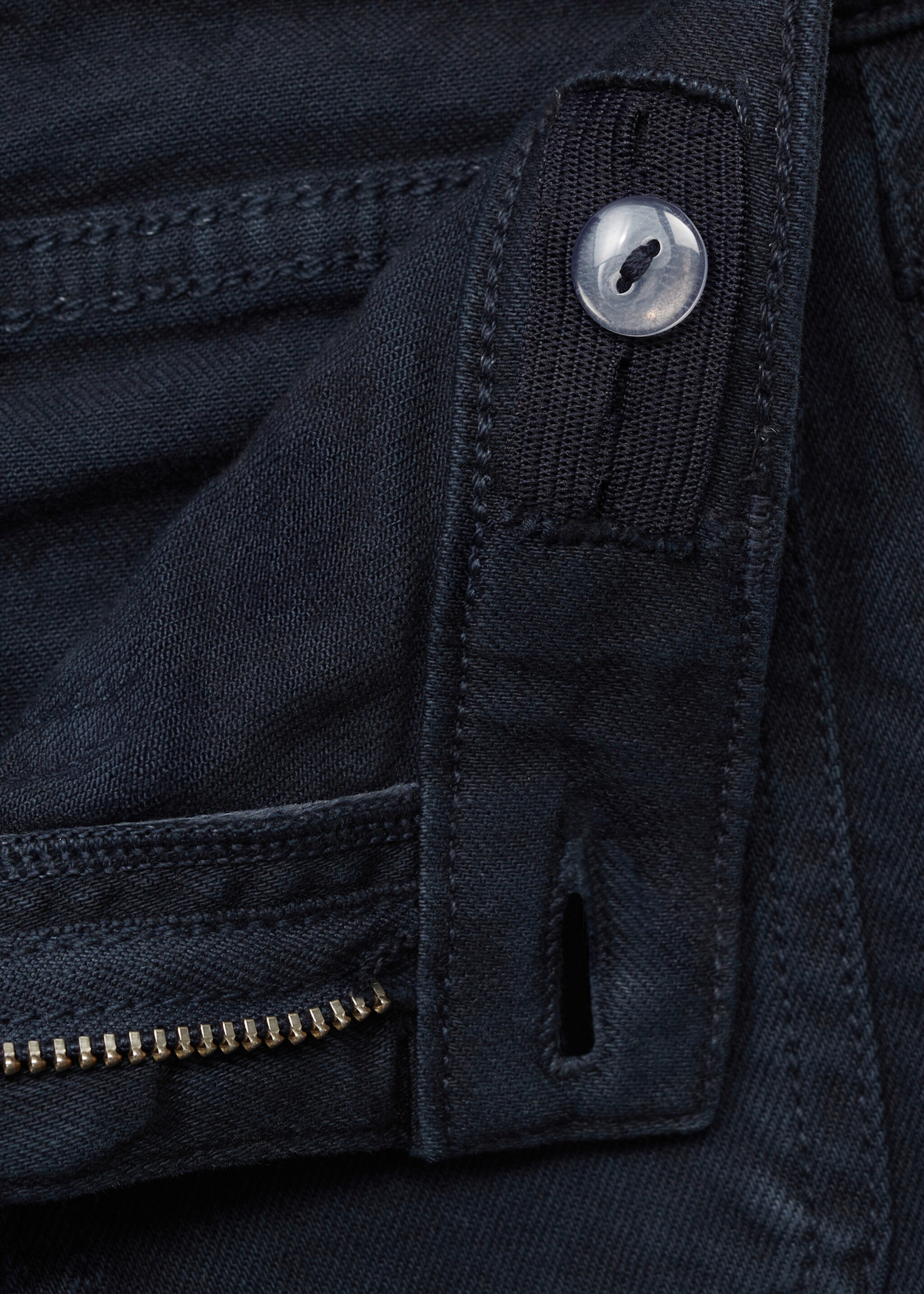 Flared jeans with pocket - Details of the article 0, Dark Navy. Ref: 87050422-00.
