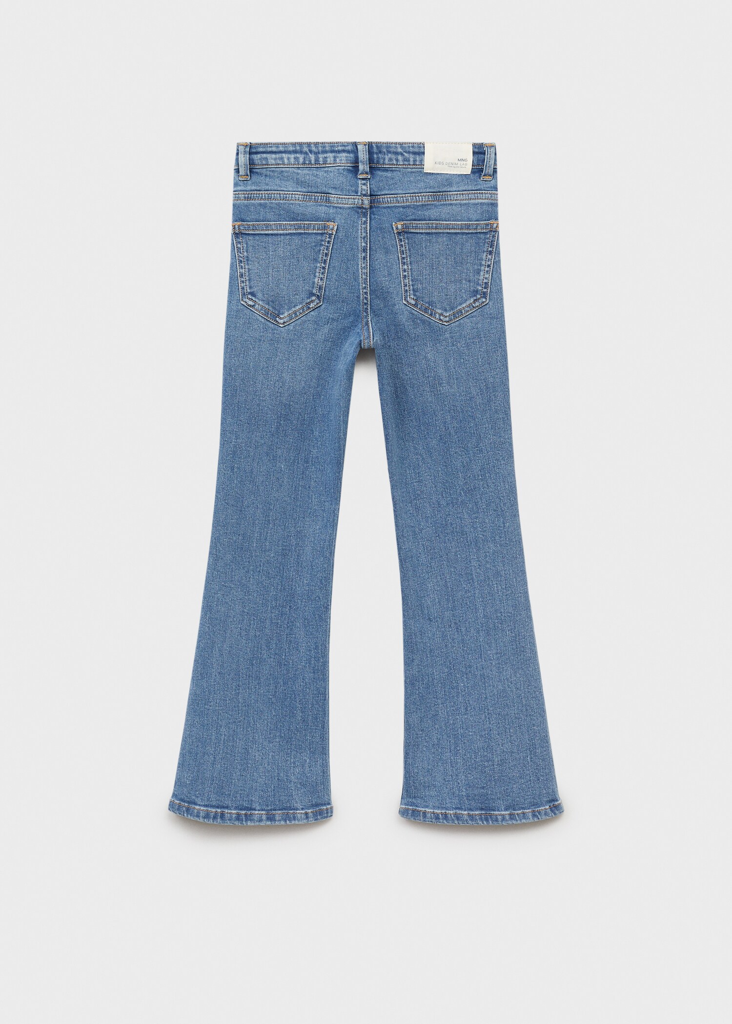 Buttons flare jeans - Reverse of the article