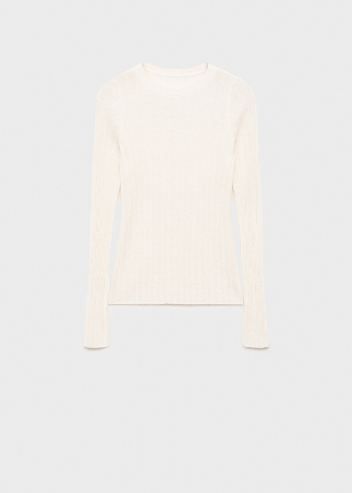 Pull-over maille côtelée col rond - Article sans modèle