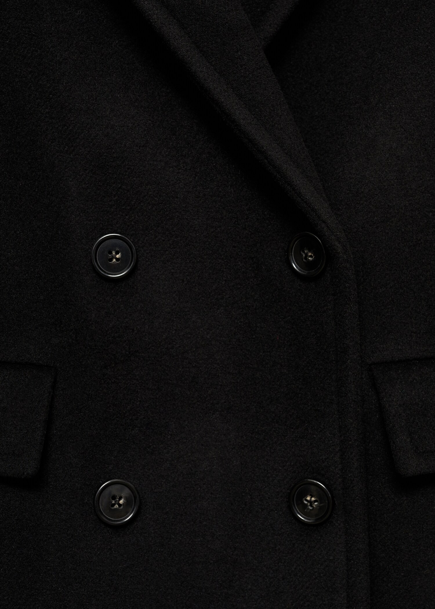 Double-breasted midi wool coat - Details of the article 0