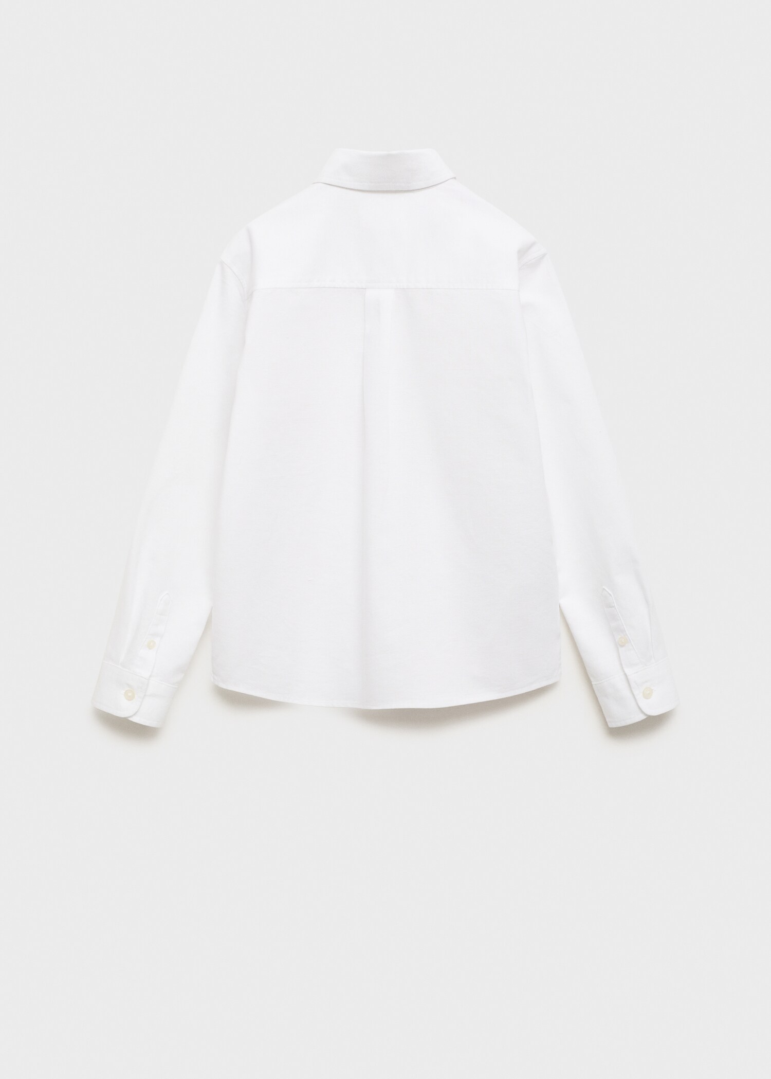 Camisa Òxford 100% cotó - Revers de l'article