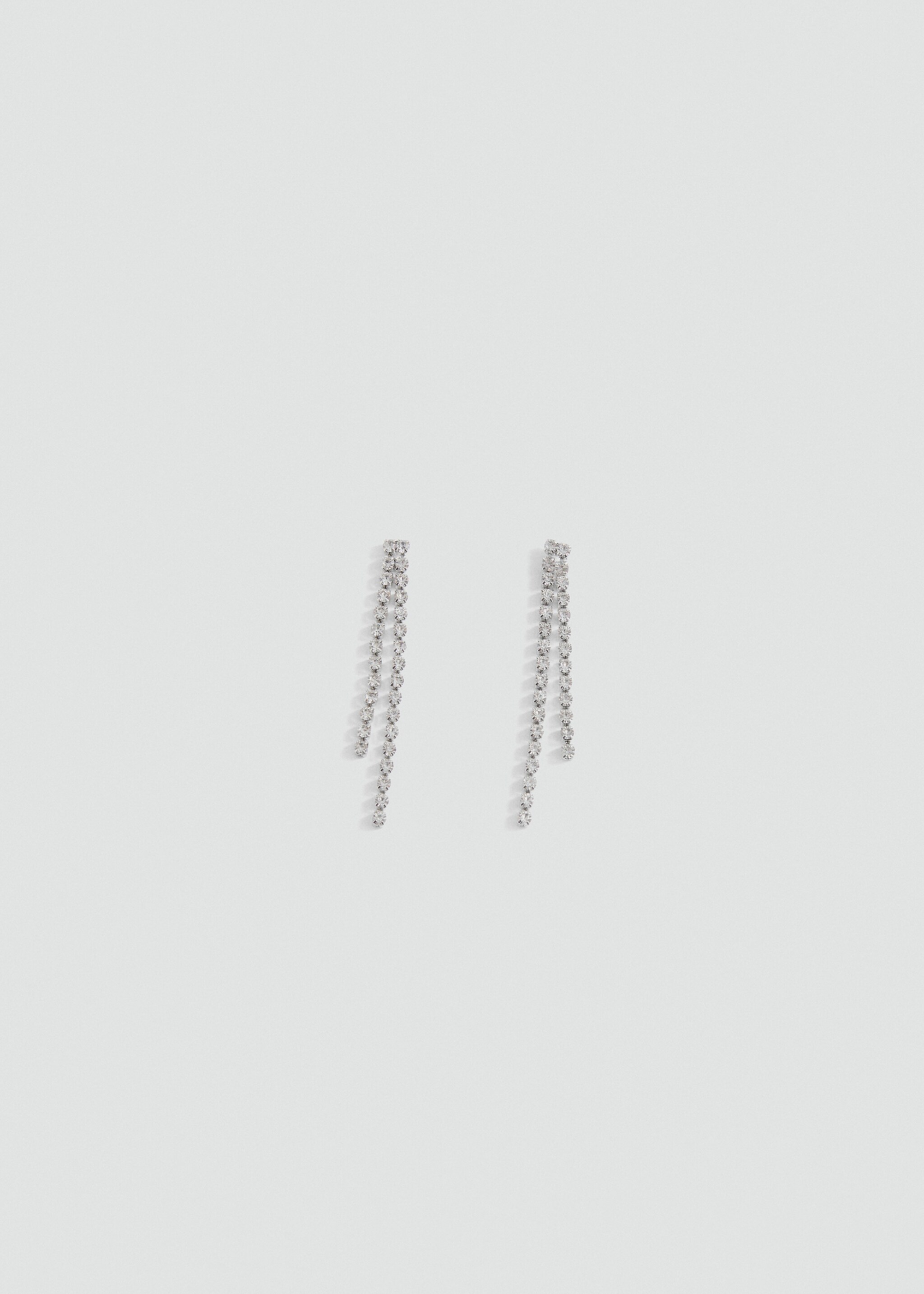 Ohrhänger mit Kristallen - Artikel ohne Model, Silber. Ref: 87050435-00.