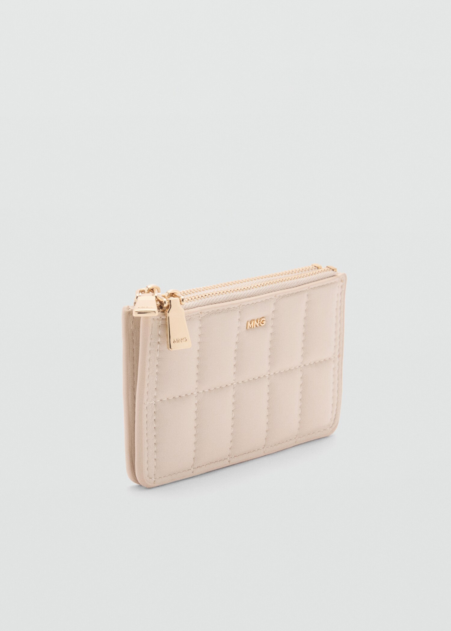 Quilted purse with double pocket - Medium plane