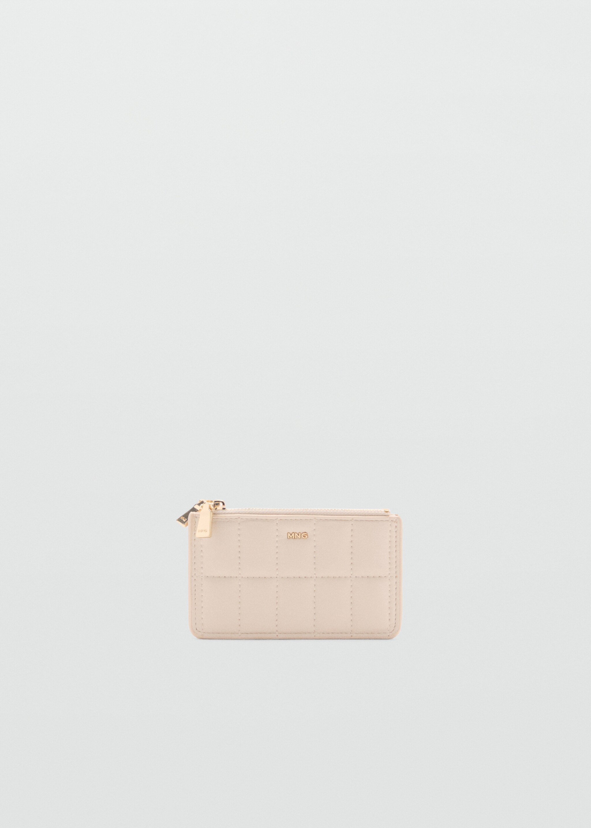 Quilted purse with double pocket - Article without model, Off White. Ref: 87050442-00.