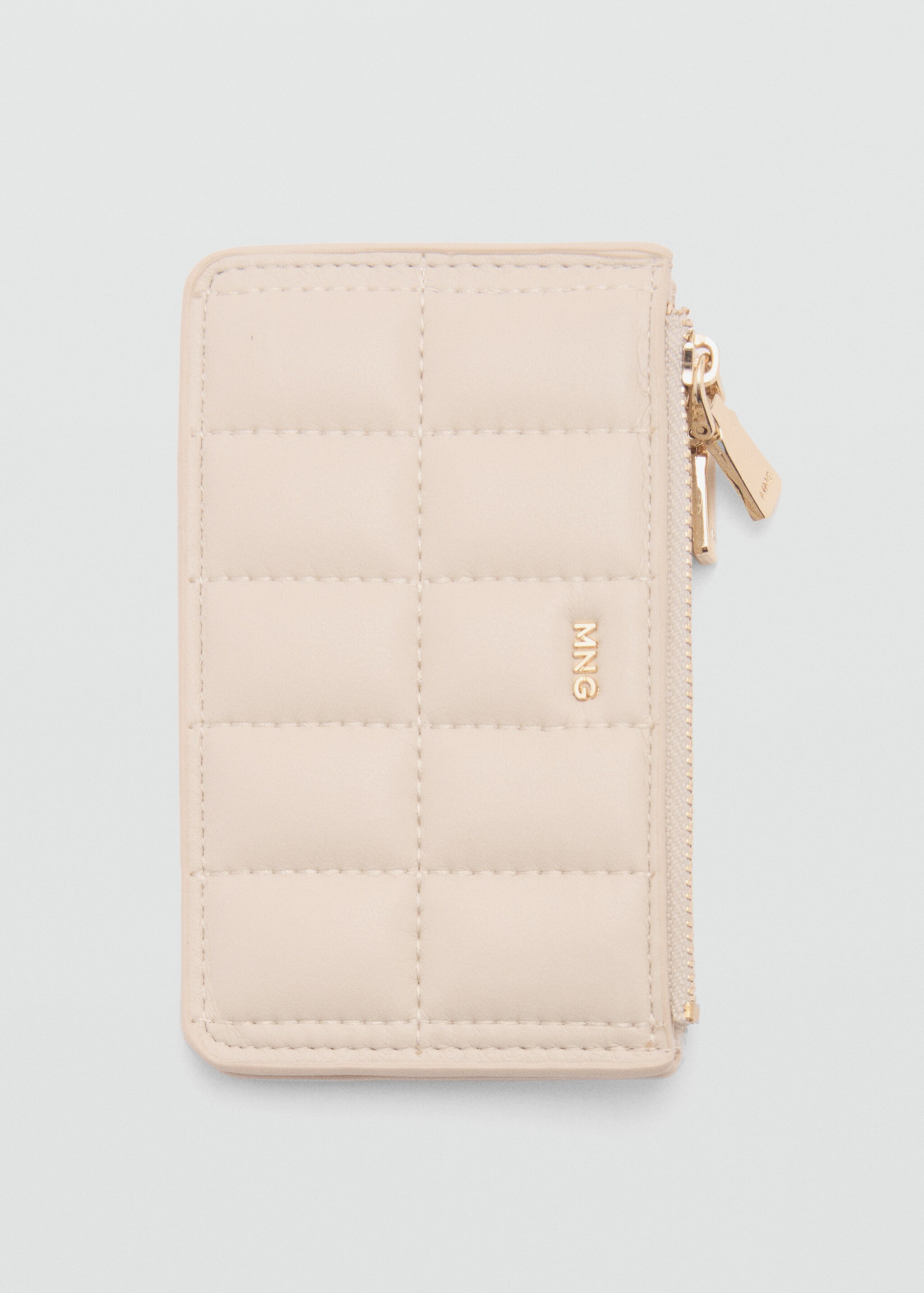 Quilted purse with double pocket - Details of the article 2, Off White. Ref: 87050442-00.