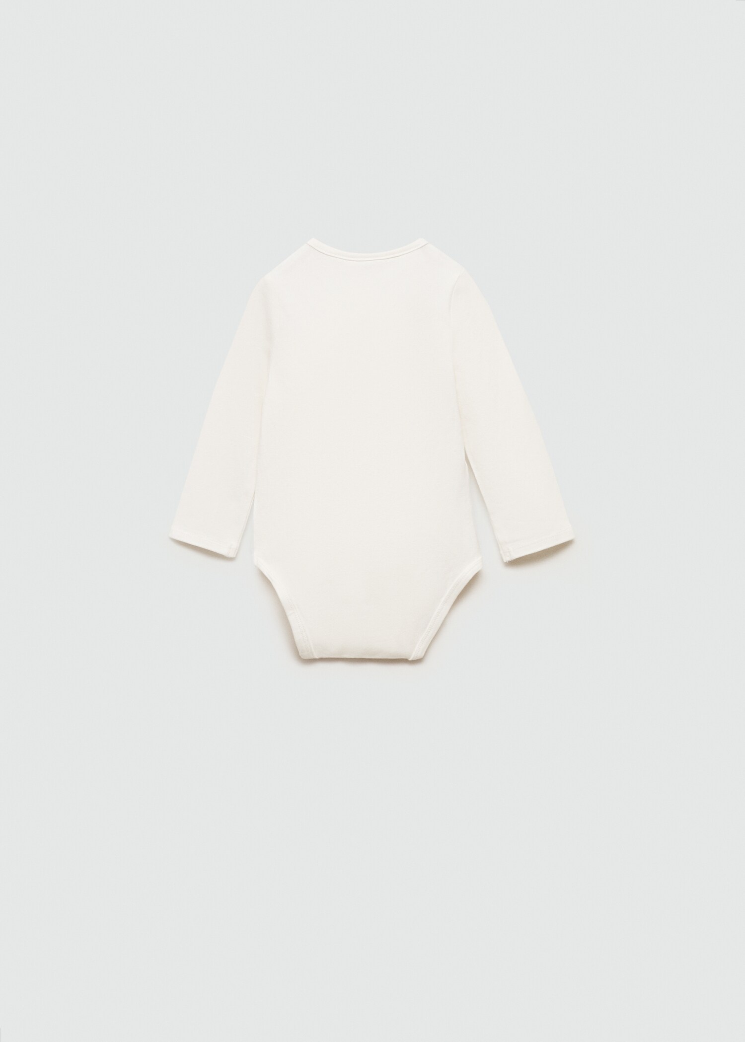 Geknöpfter Baumwoll-Body - Rückseite des Artikels