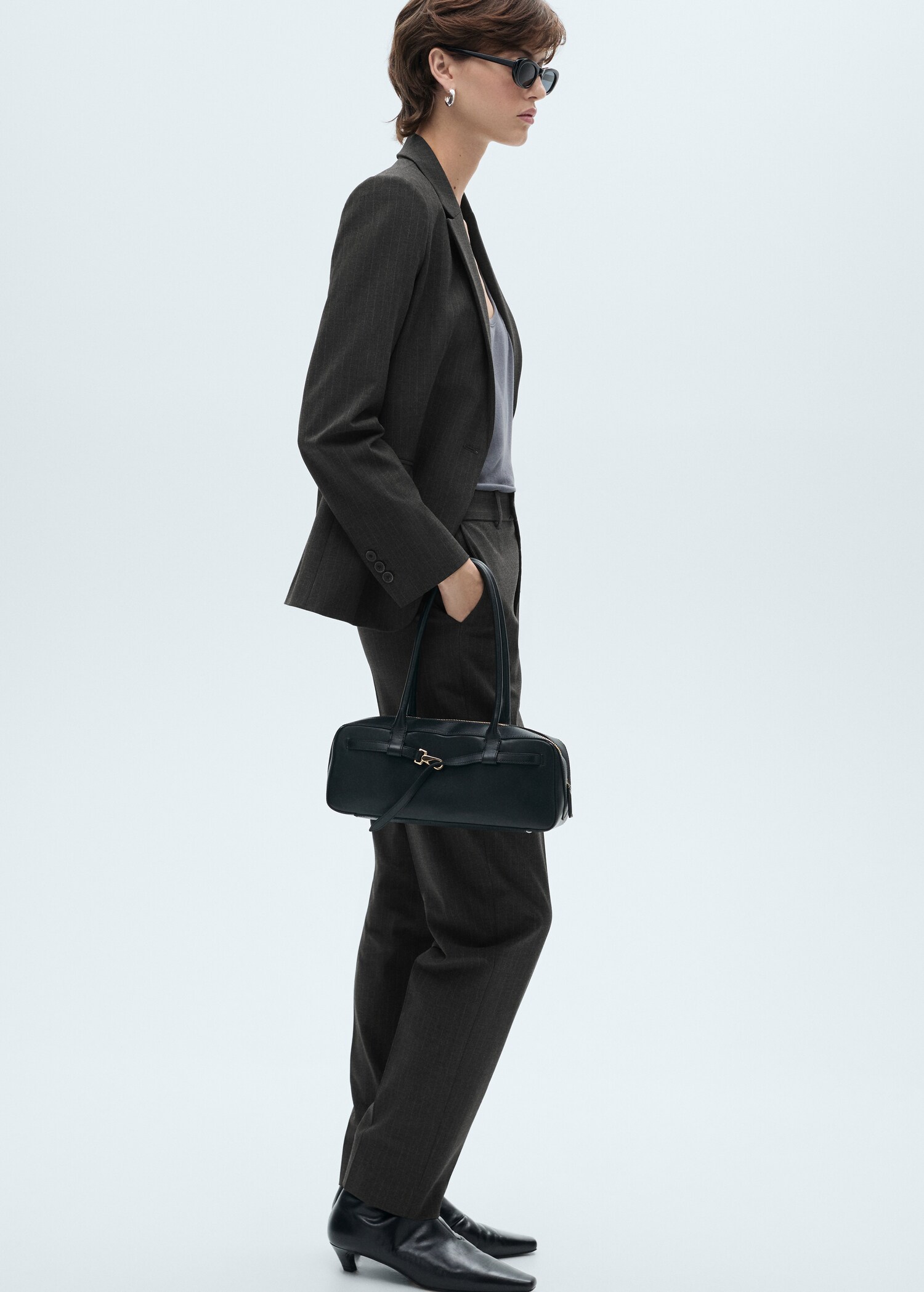 Pinstripe suit trousers - Details of the article 2