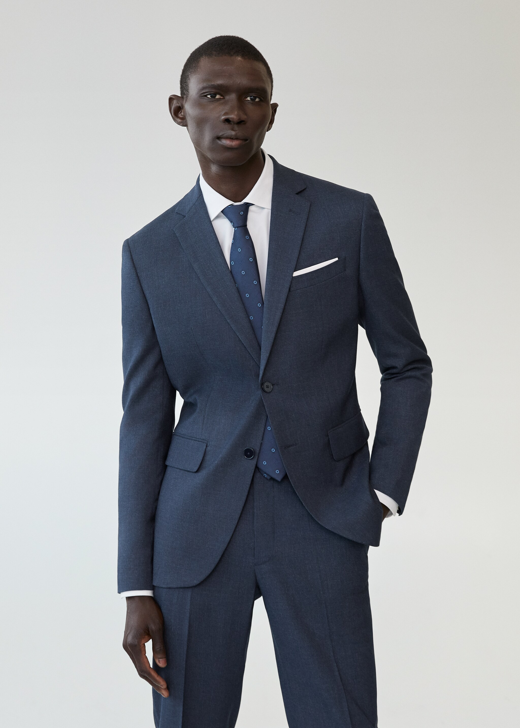 Americana slim fit microestructura - Plano medio