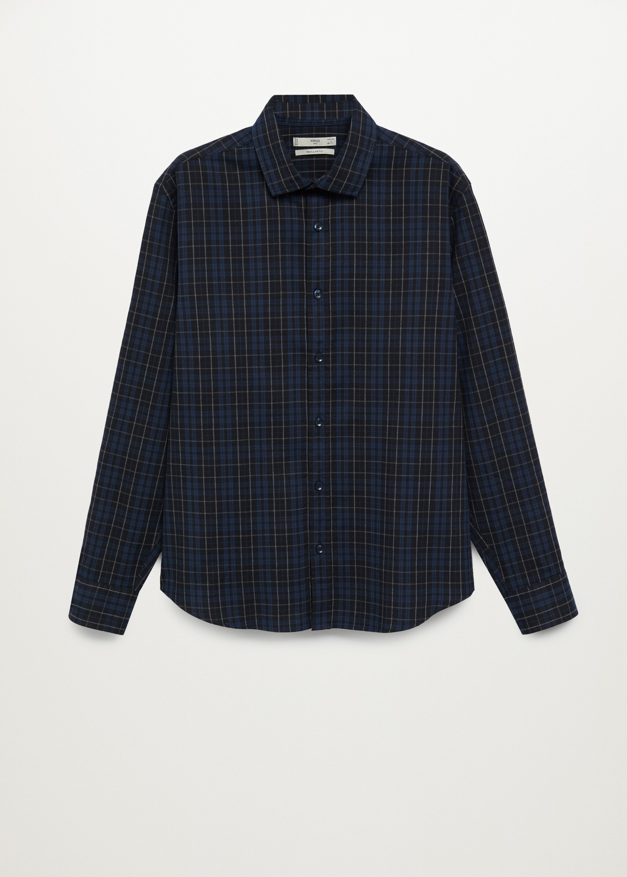 Kariertes Regular Fit-Hemd aus Flanell - Artikel ohne Model