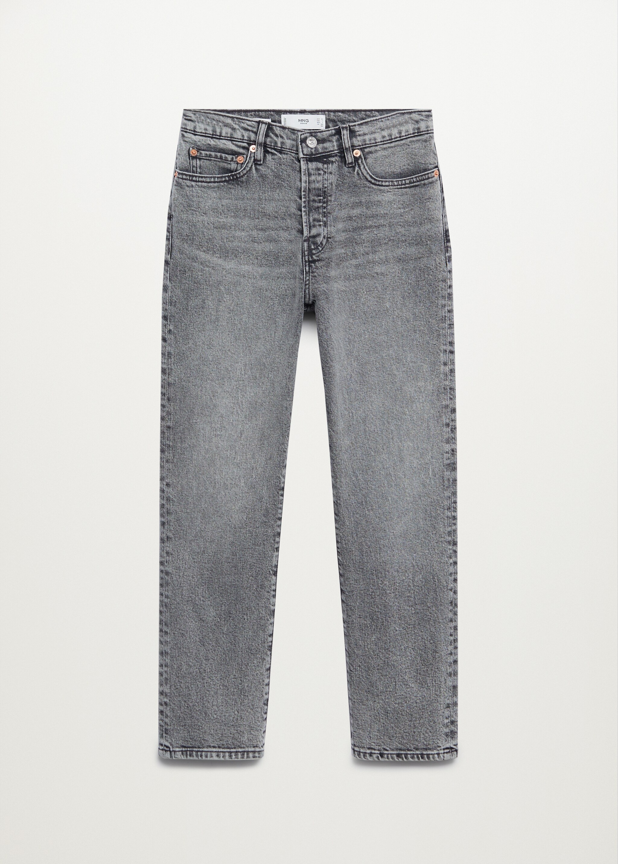 Ankle-length straight-fit jeans - Article without model