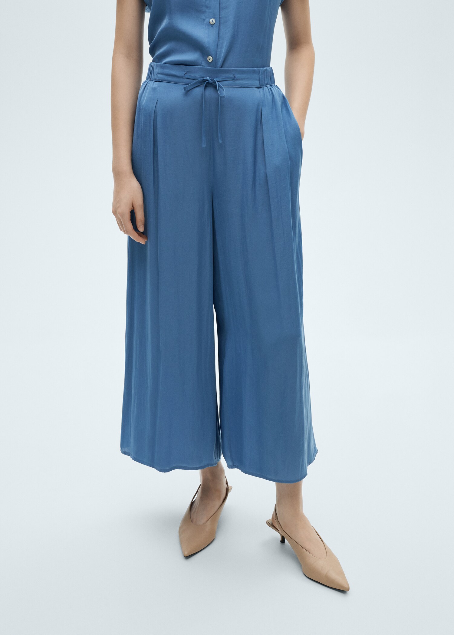 Fließende Palazzohose - Mittlere Ansicht