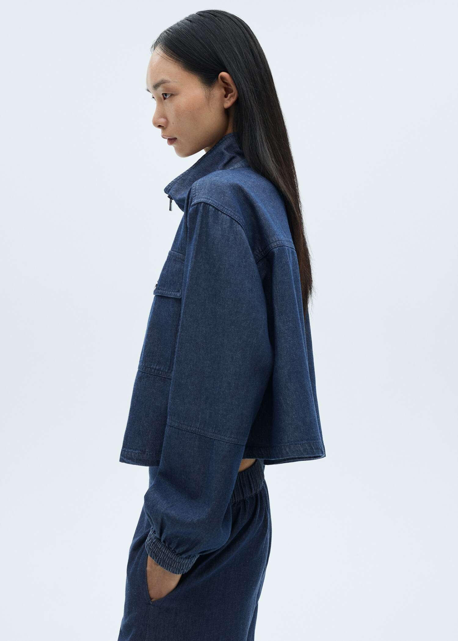 Pockets denim jacket Women MANGO OUTLET Finland