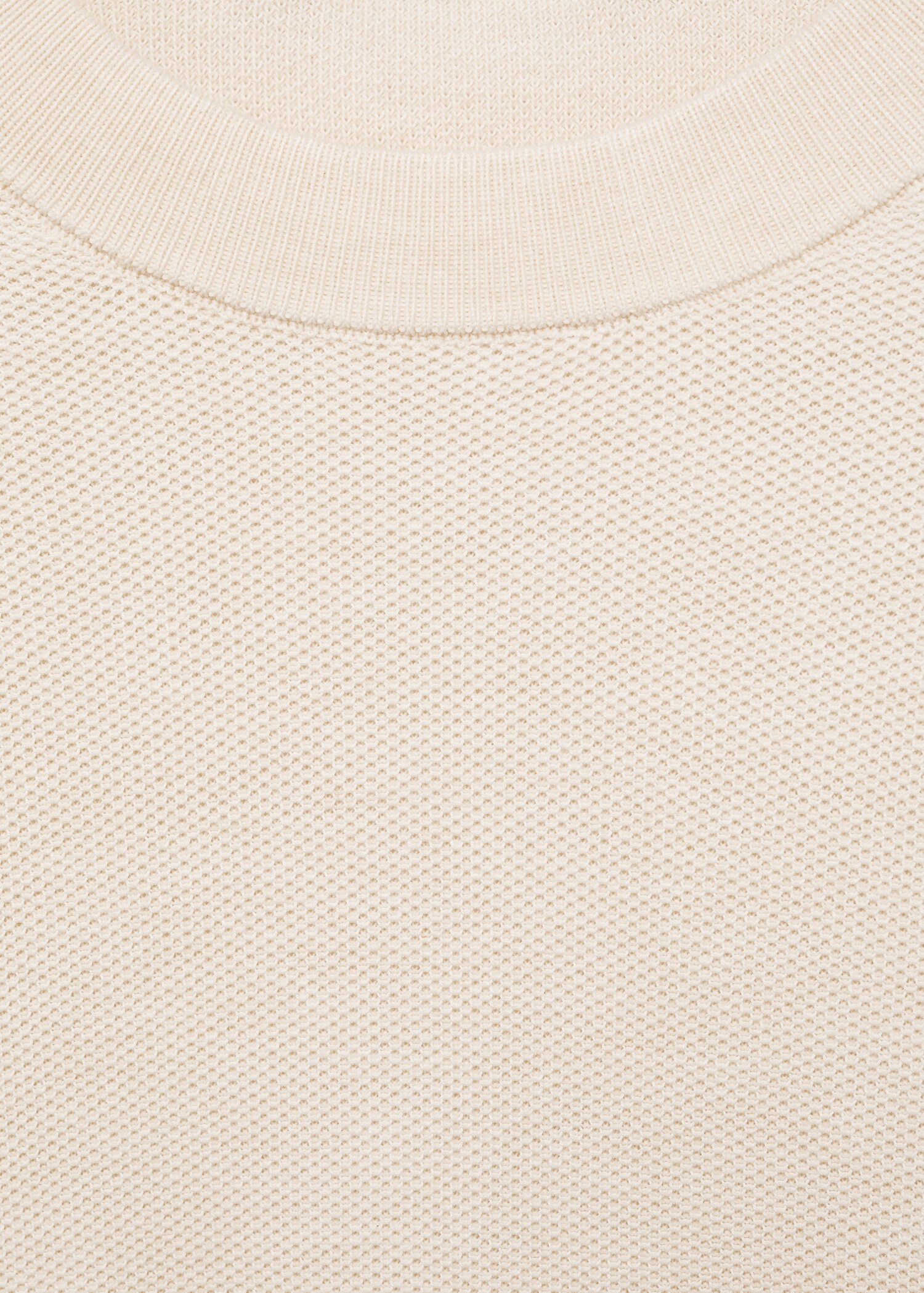 Microstructured cotton knitted sweater - Details of the article 8