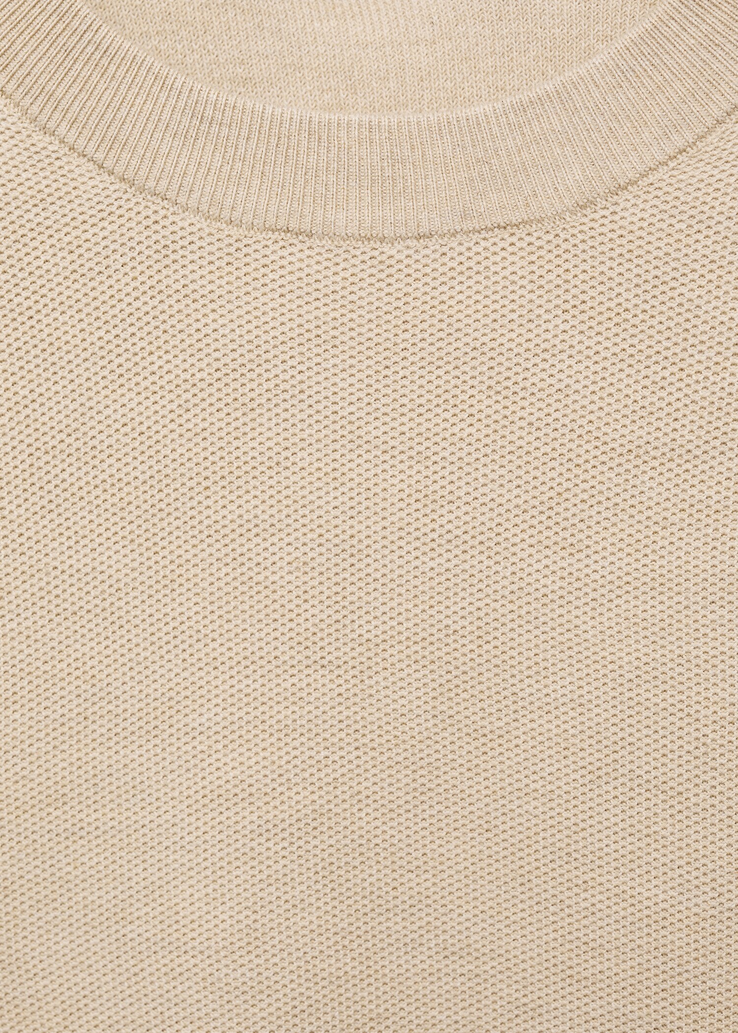 Microstructured cotton knitted sweater - Details of the article 8