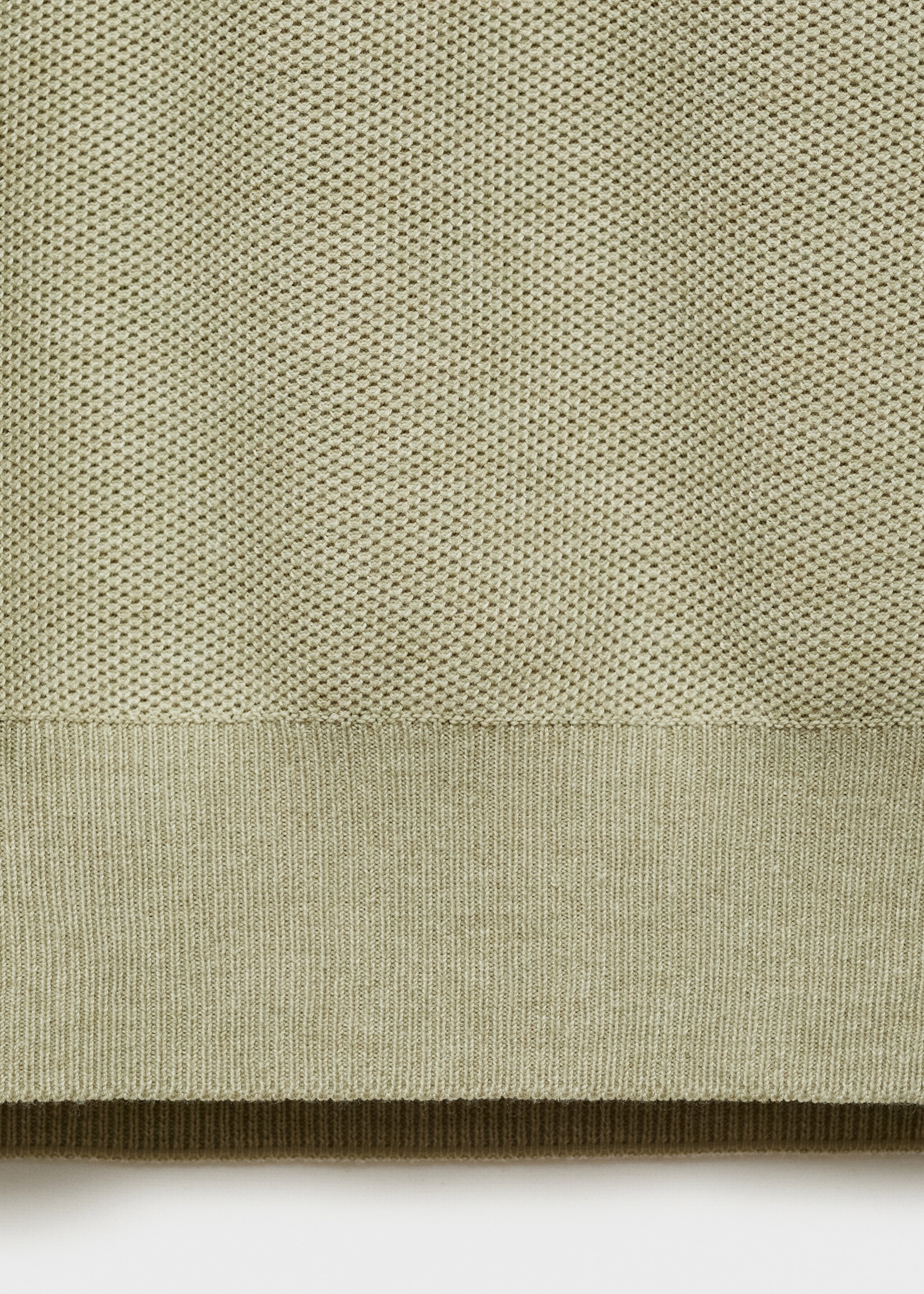 Pullover maglia cotone microtexture - Dettaglio dell'articolo 0, Verde mela. Ref: 87050599-00.