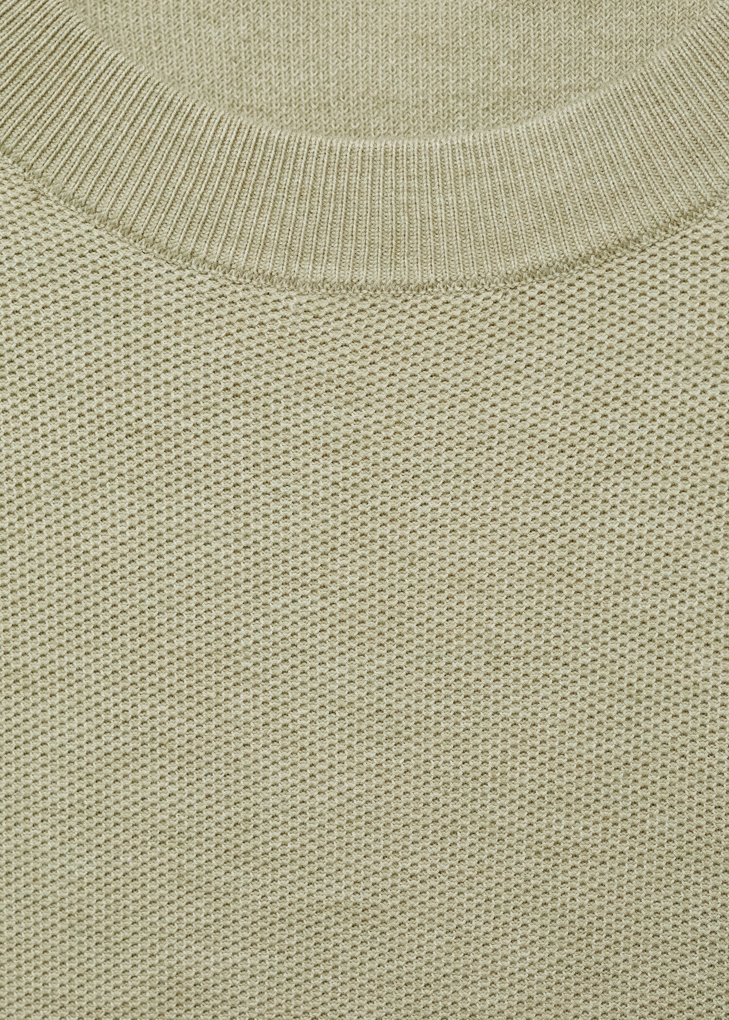 Microstructured cotton knitted sweater - Details of the article 8