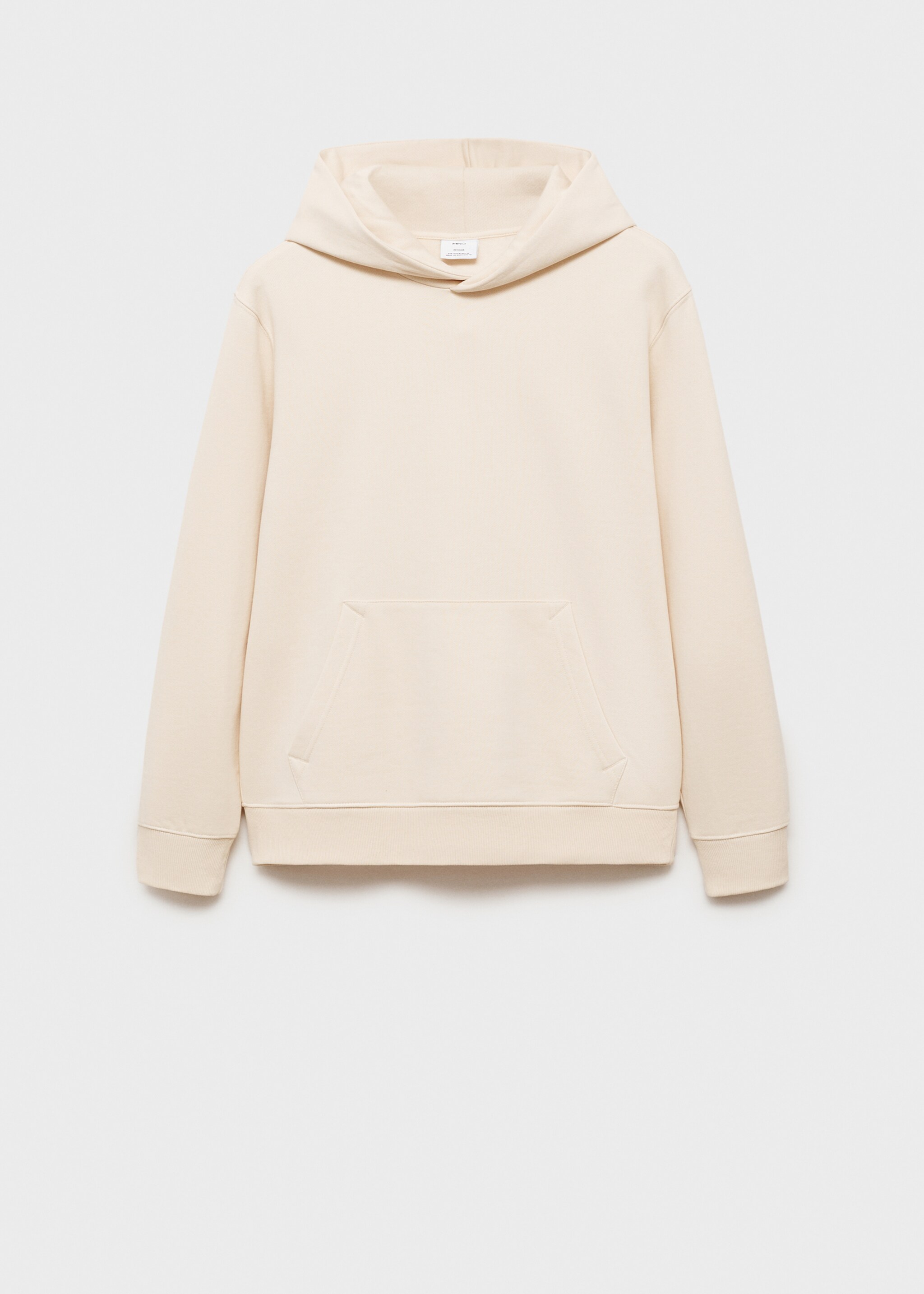 Pamučna sportska majica s kapuljačom - Artikl bez modela, Svjetlosmeđa. Ref: 87050600-00.