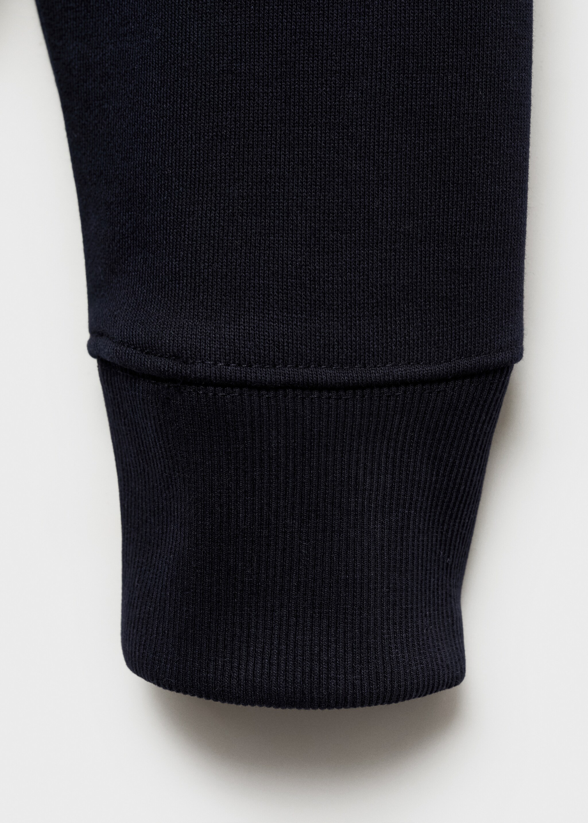 Hoodie cotton sweatshirt - Details of the article 0, Dark Navy. Ref: 87050600-00.