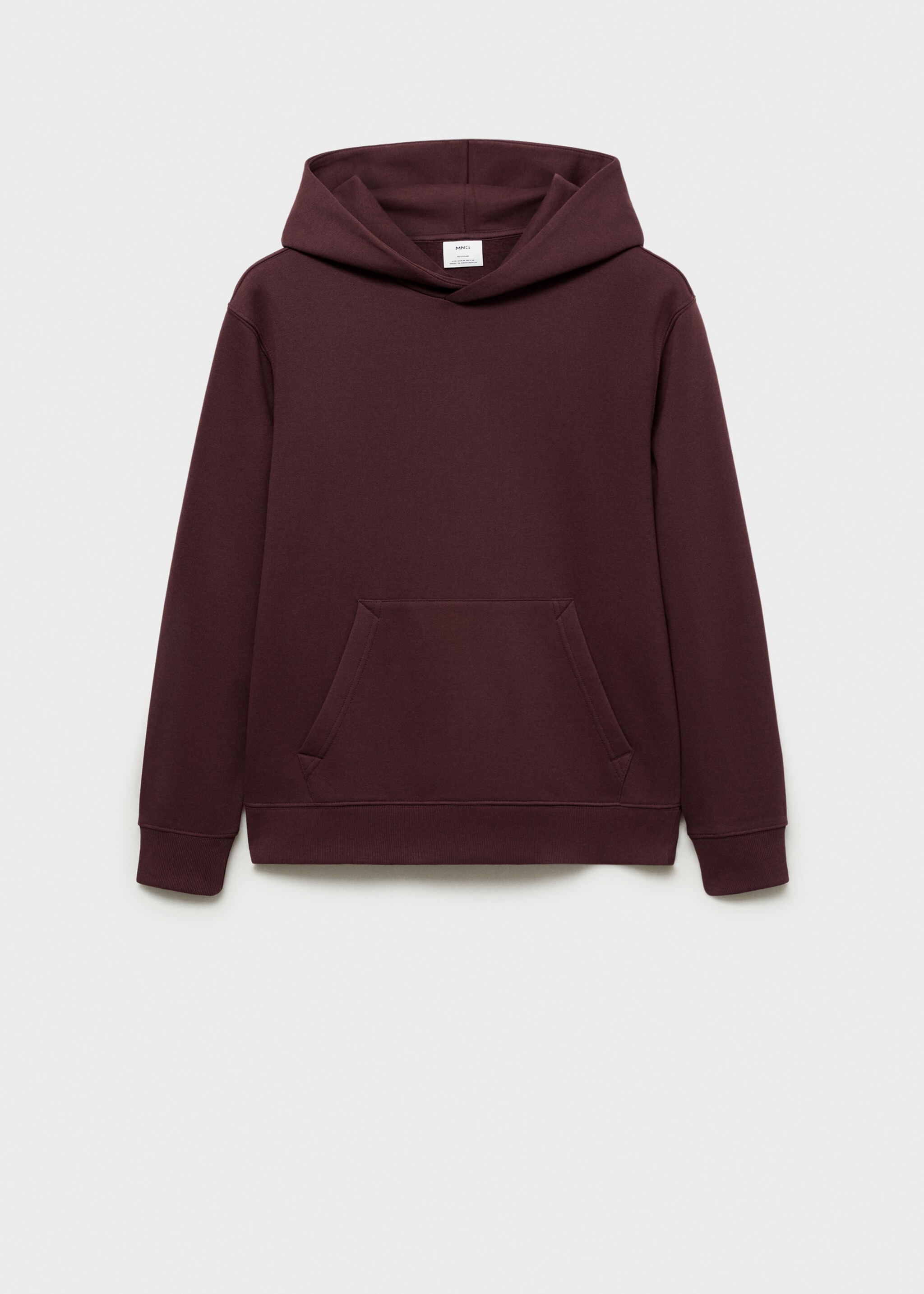 Baumwoll-Hoodie - Artikel ohne Model, Bordeaux. Ref: 87050600-00.