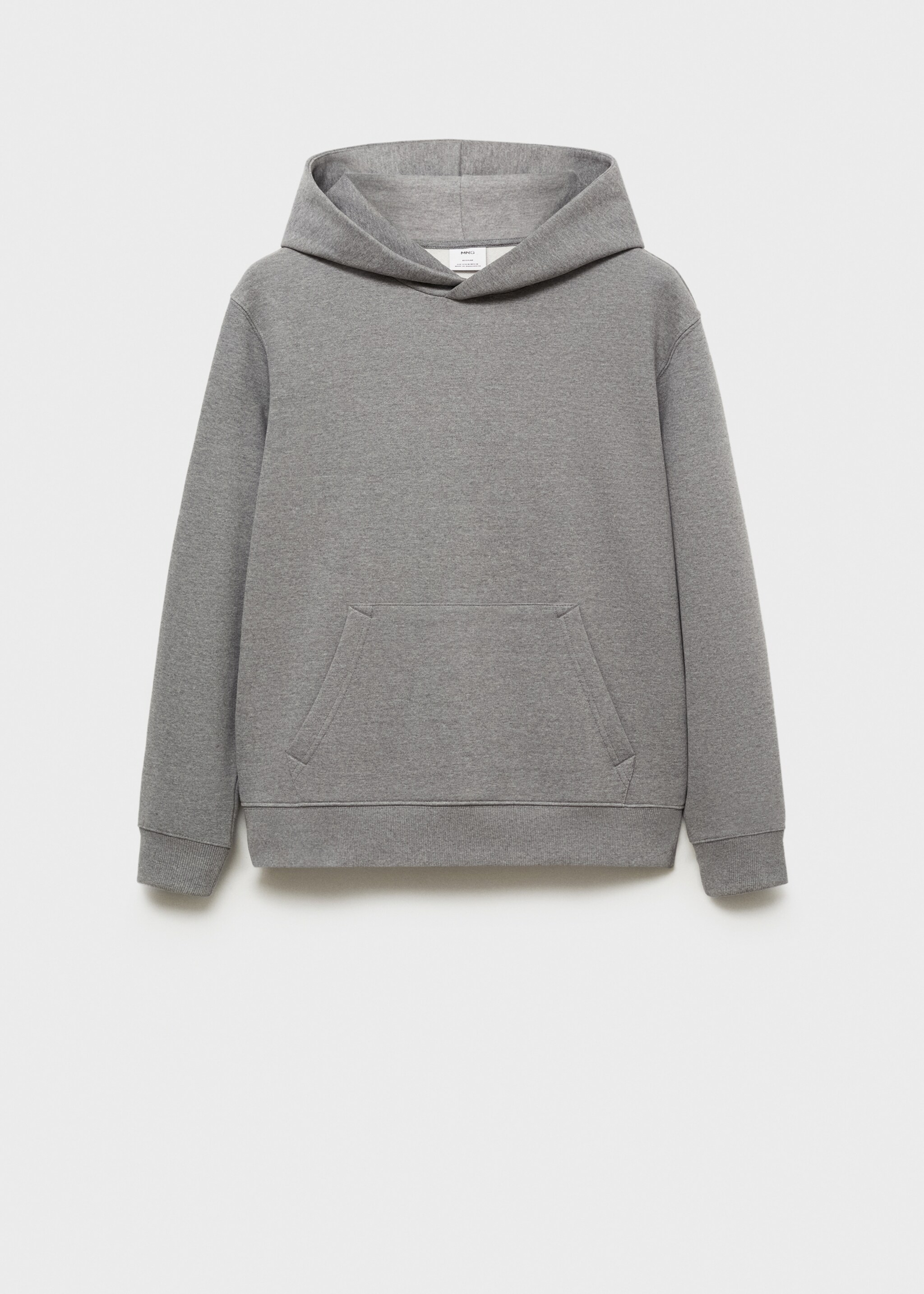 Hoodie cotton sweatshirt - Article without model, Medium Heather Grey. Ref: 87050600-00.
