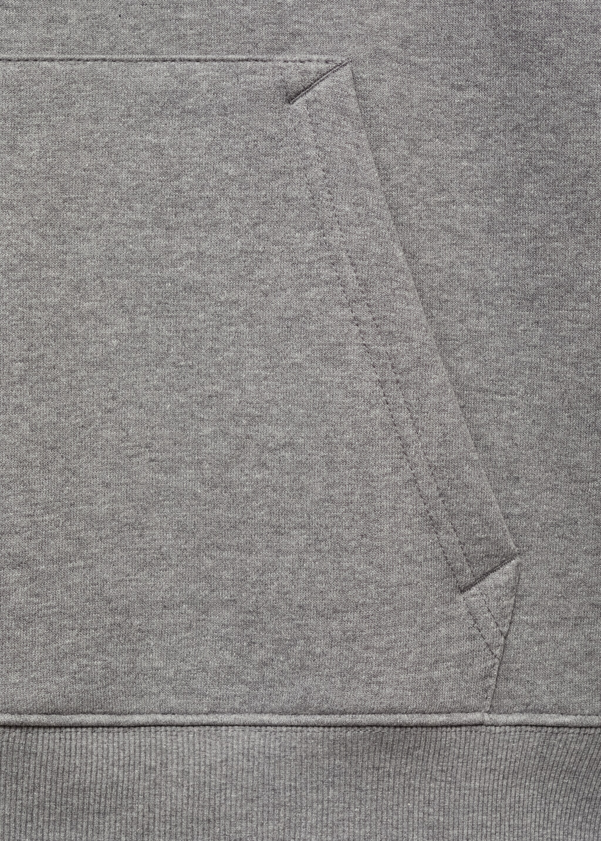 Hoodie cotton sweatshirt - Details of the article 8, Medium Heather Grey. Ref: 87050600-00.