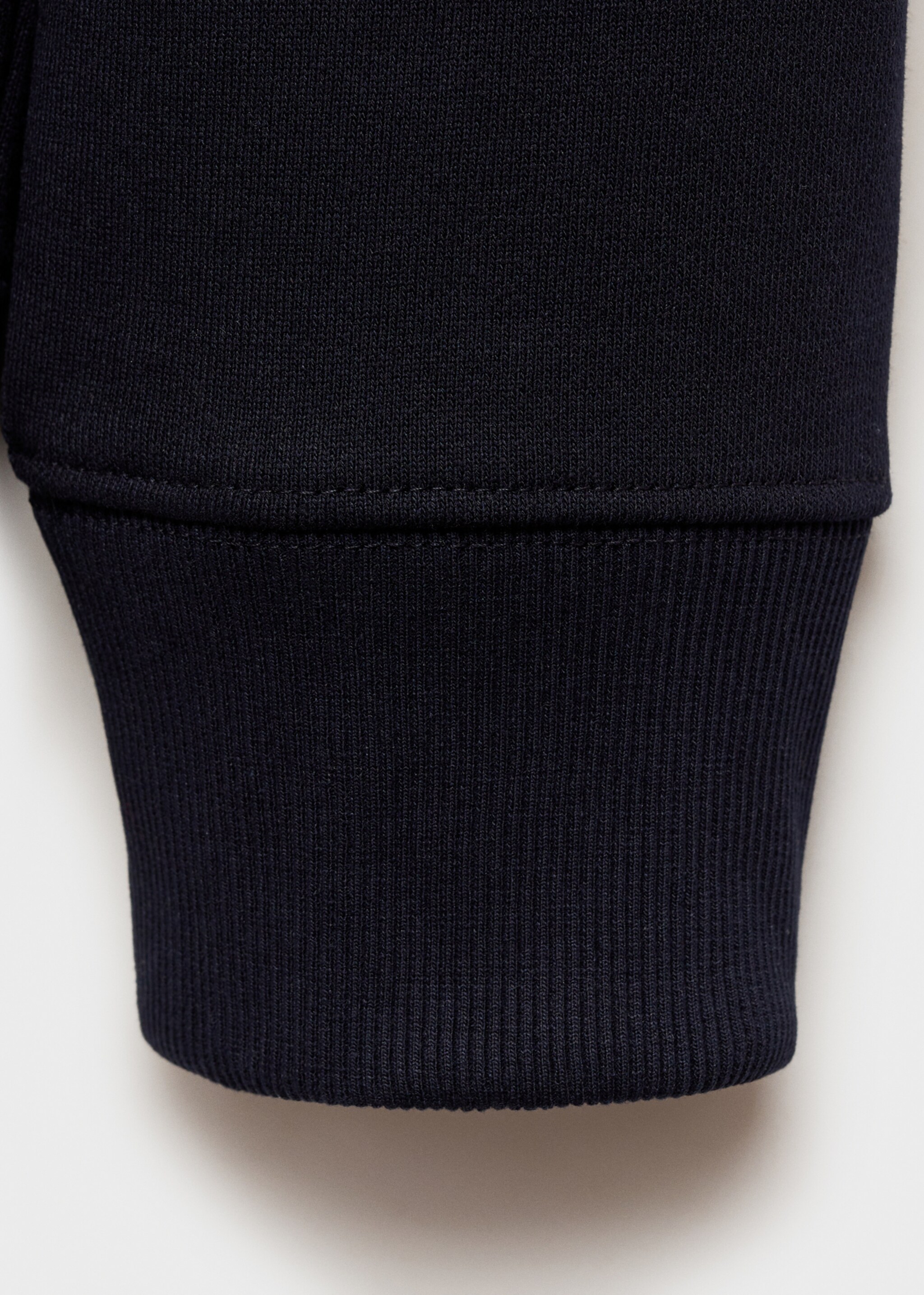 Regular-fit zip-neck sweatshirt - Details of the article 0, Dark Navy. Ref: 87050601-00.