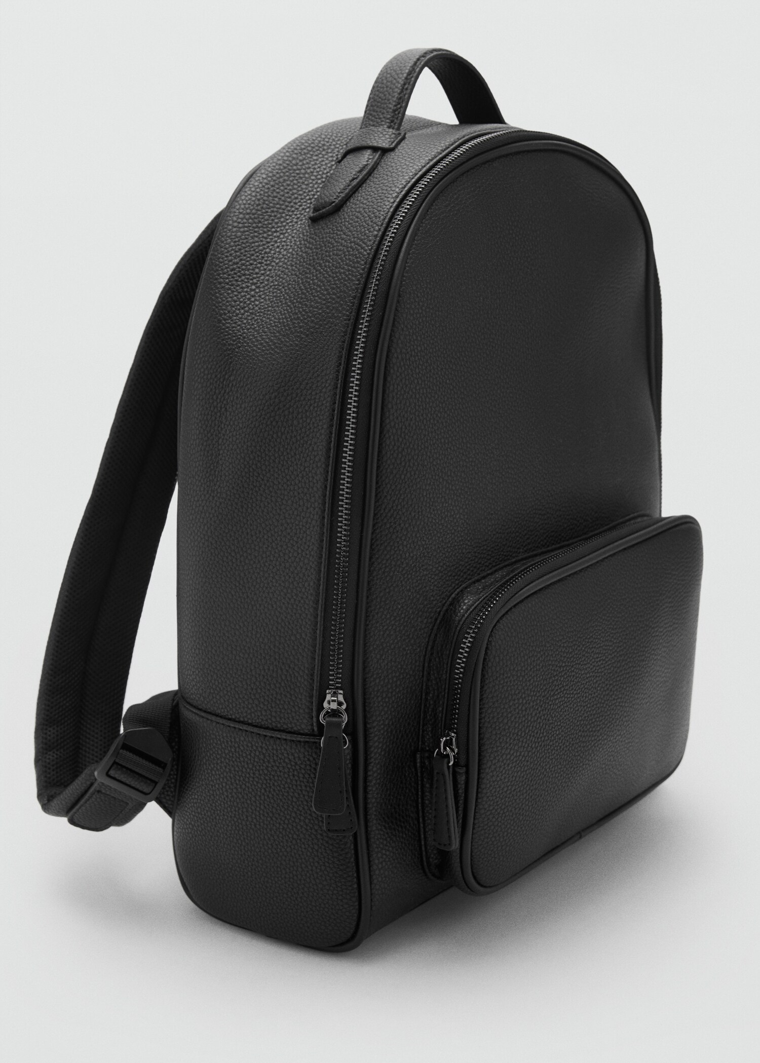 Leather-effect backpack - Medium plane