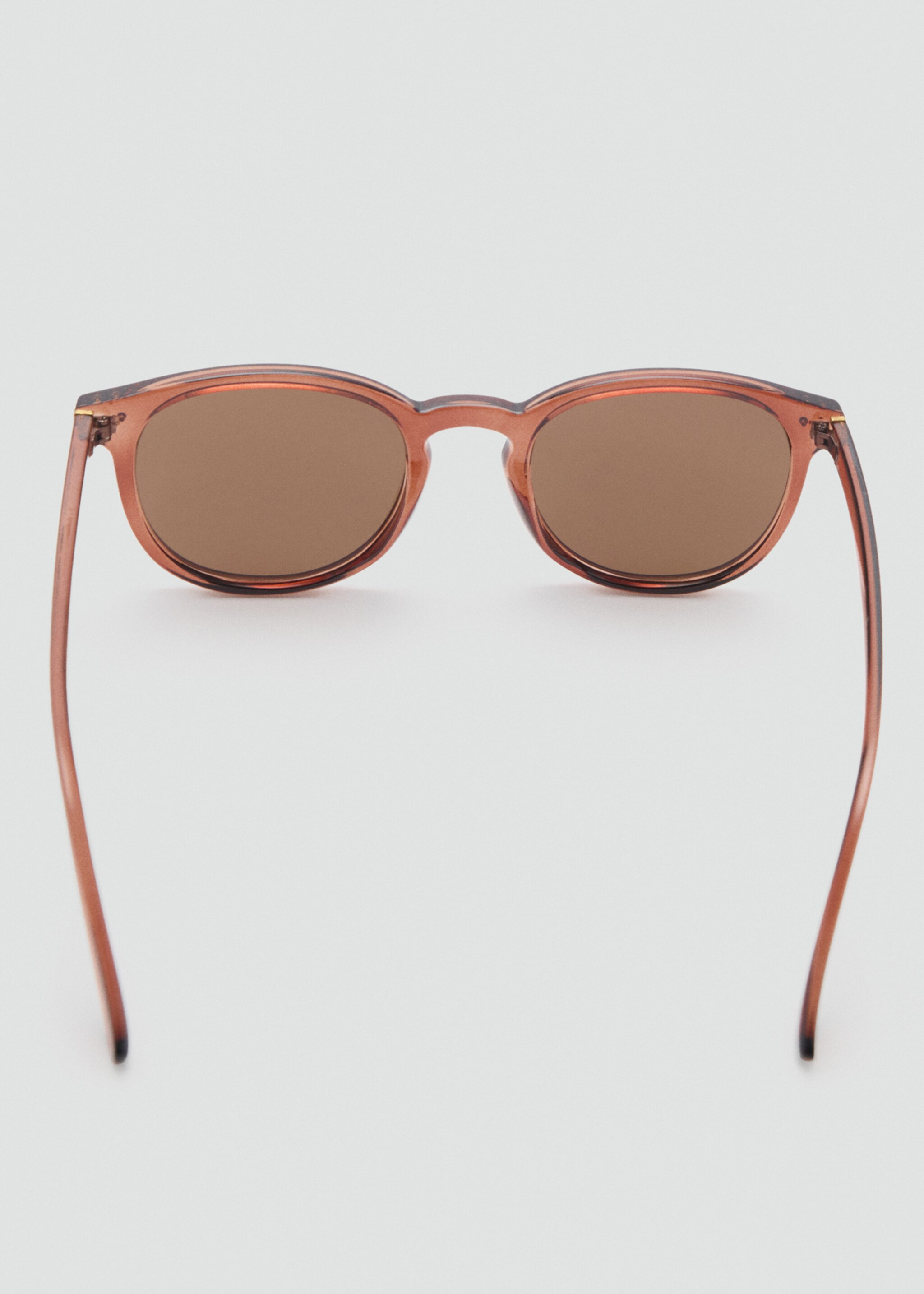 Round-framed sunglasses - Details of the article 1, Brown. Ref: 87050606-00.
