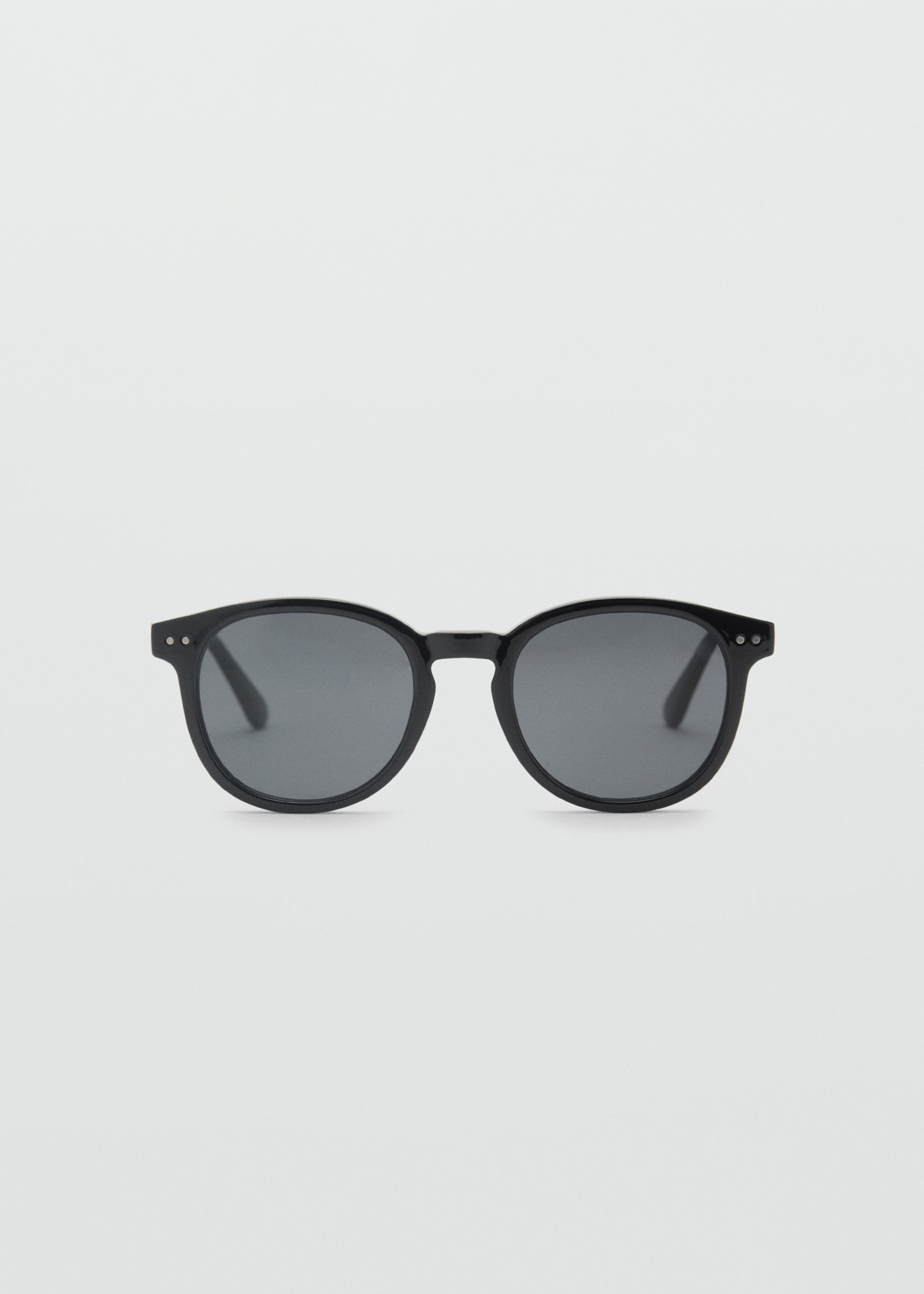 Round-framed sunglasses - Article without model, Black. Ref: 87050606-00.