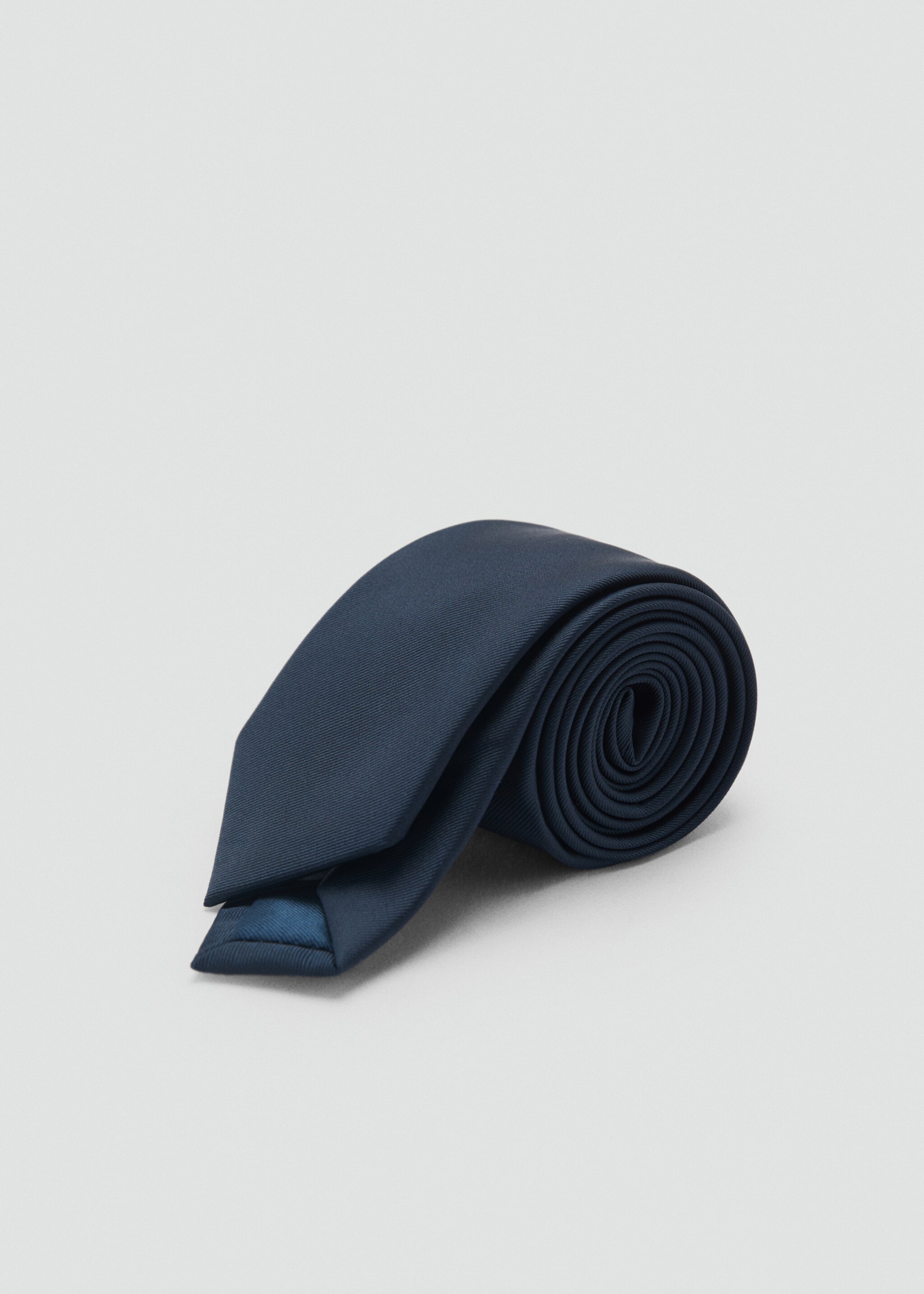 Smooth micro-structured tie - Medium plane, Dark Navy. Ref: 87050607-00.