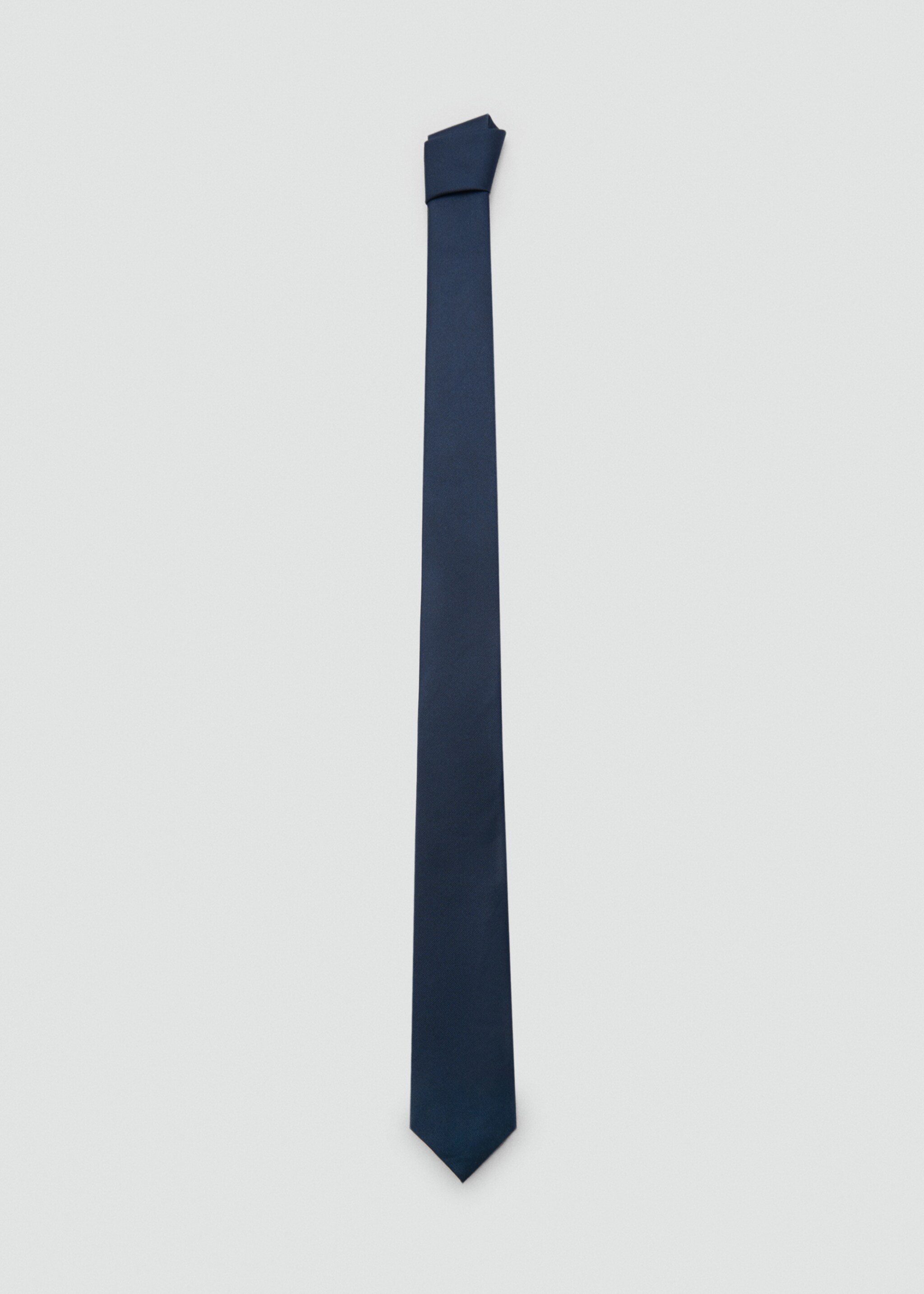 Smooth micro-structured tie - Article without model, Dark Navy. Ref: 87050607-00.