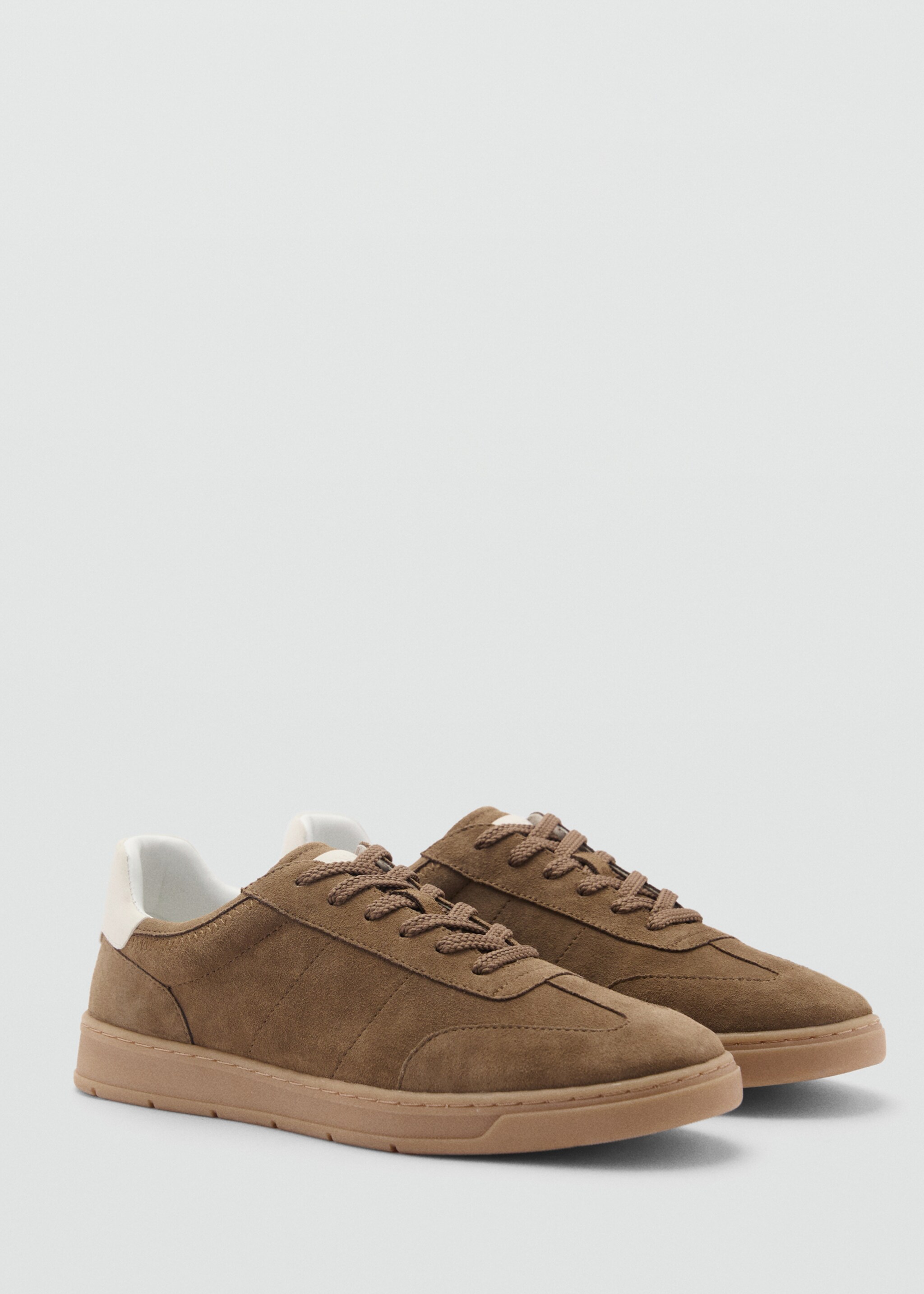 Suede mixed sneakers - Medium plane, Medium Brown. Ref: 87050612-00.